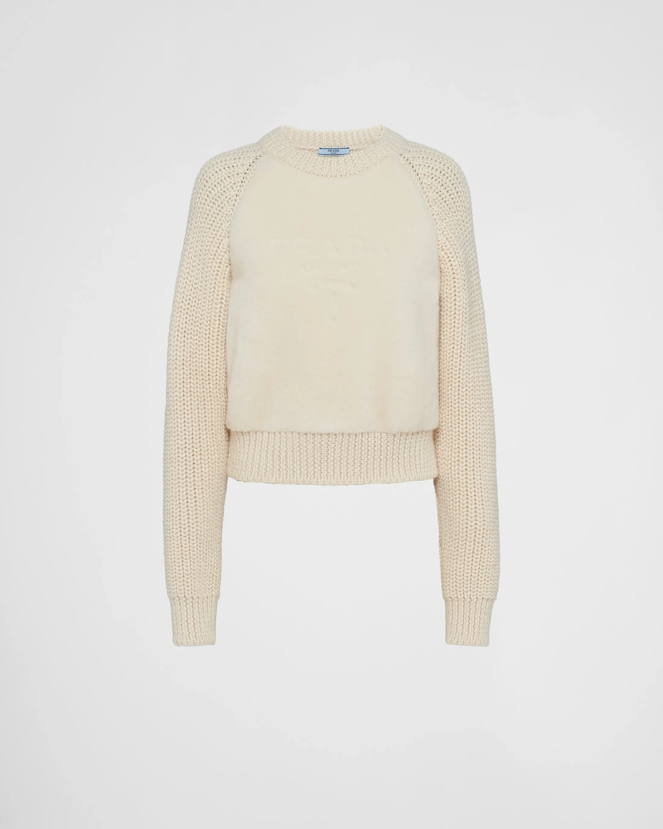 Prada Alpaca crew-neck sweater White Cheap