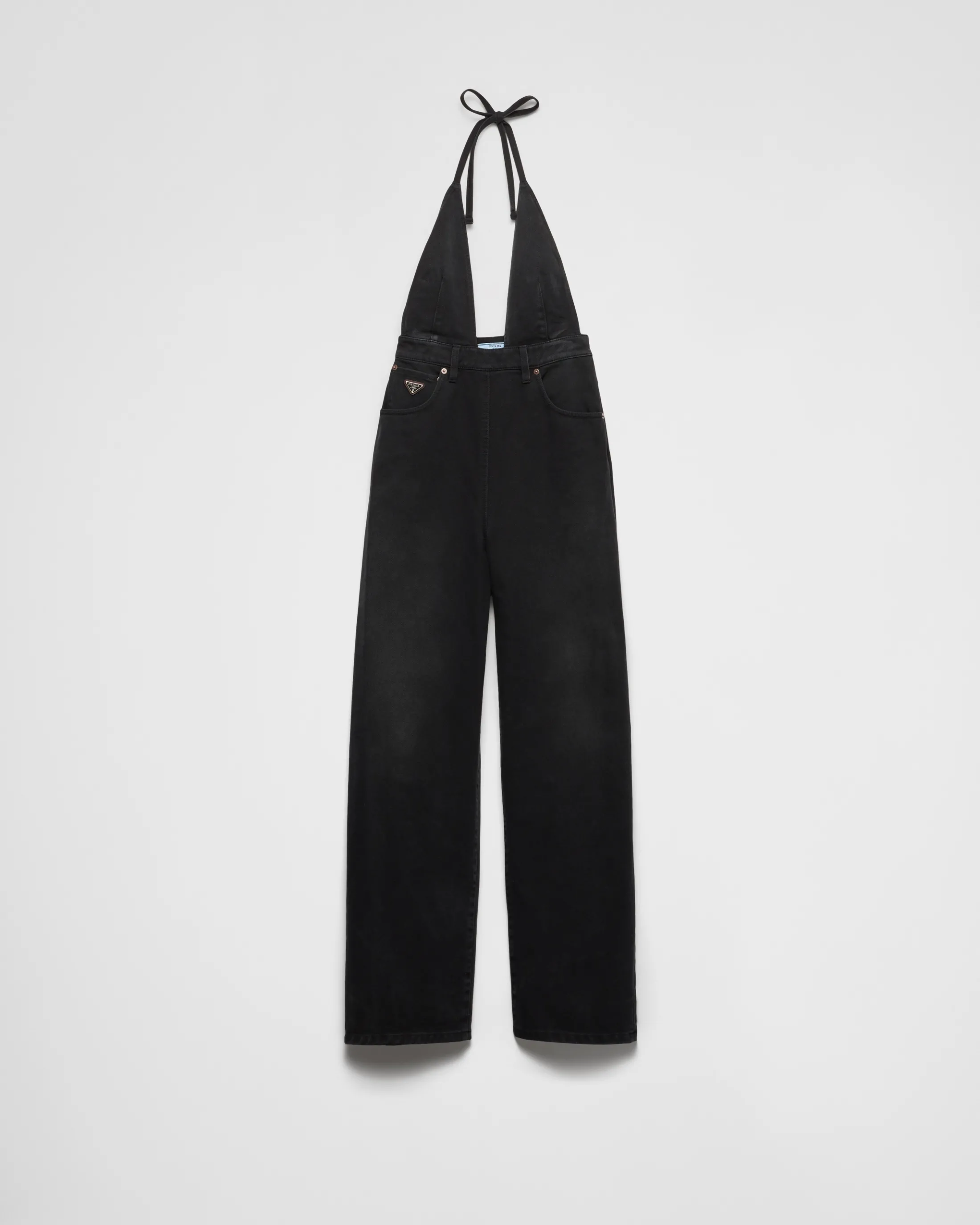 Prada denim jumpsuit Black Sale