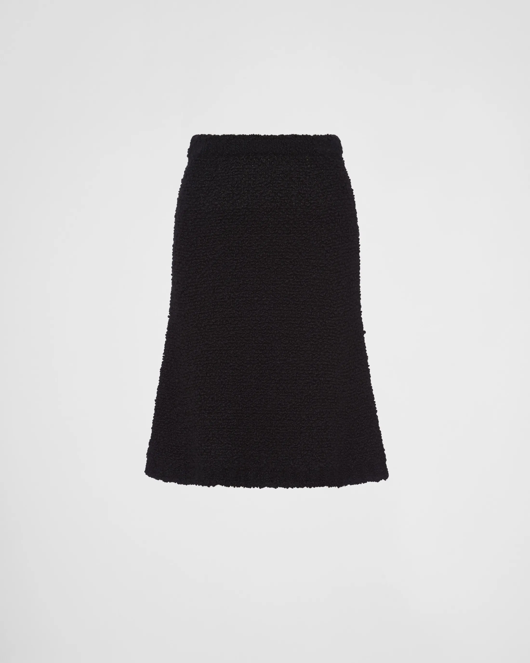 Prada Bouclé mohair knit skirt Black Shop