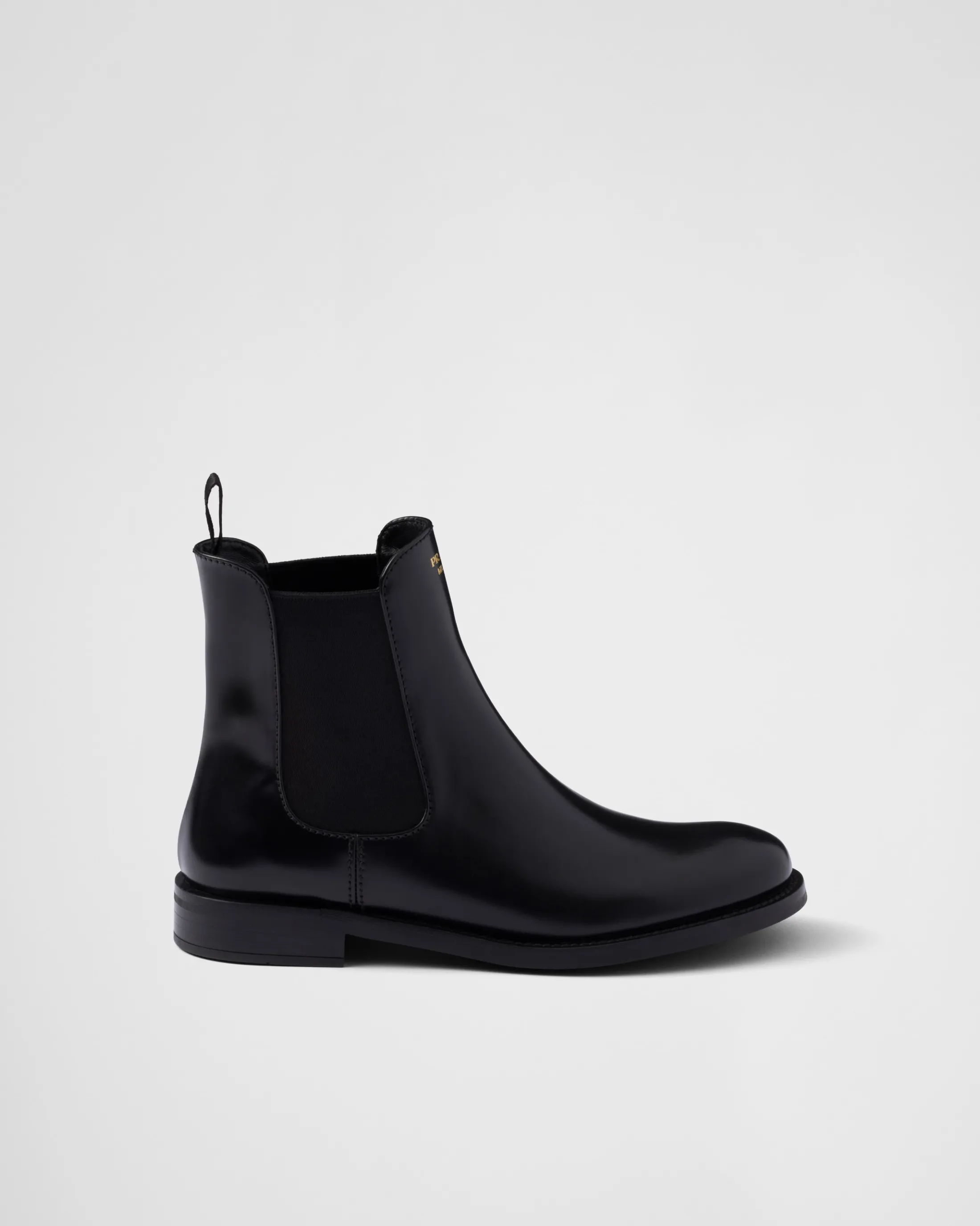 Prada Brushed leather ankle boots Black Shop