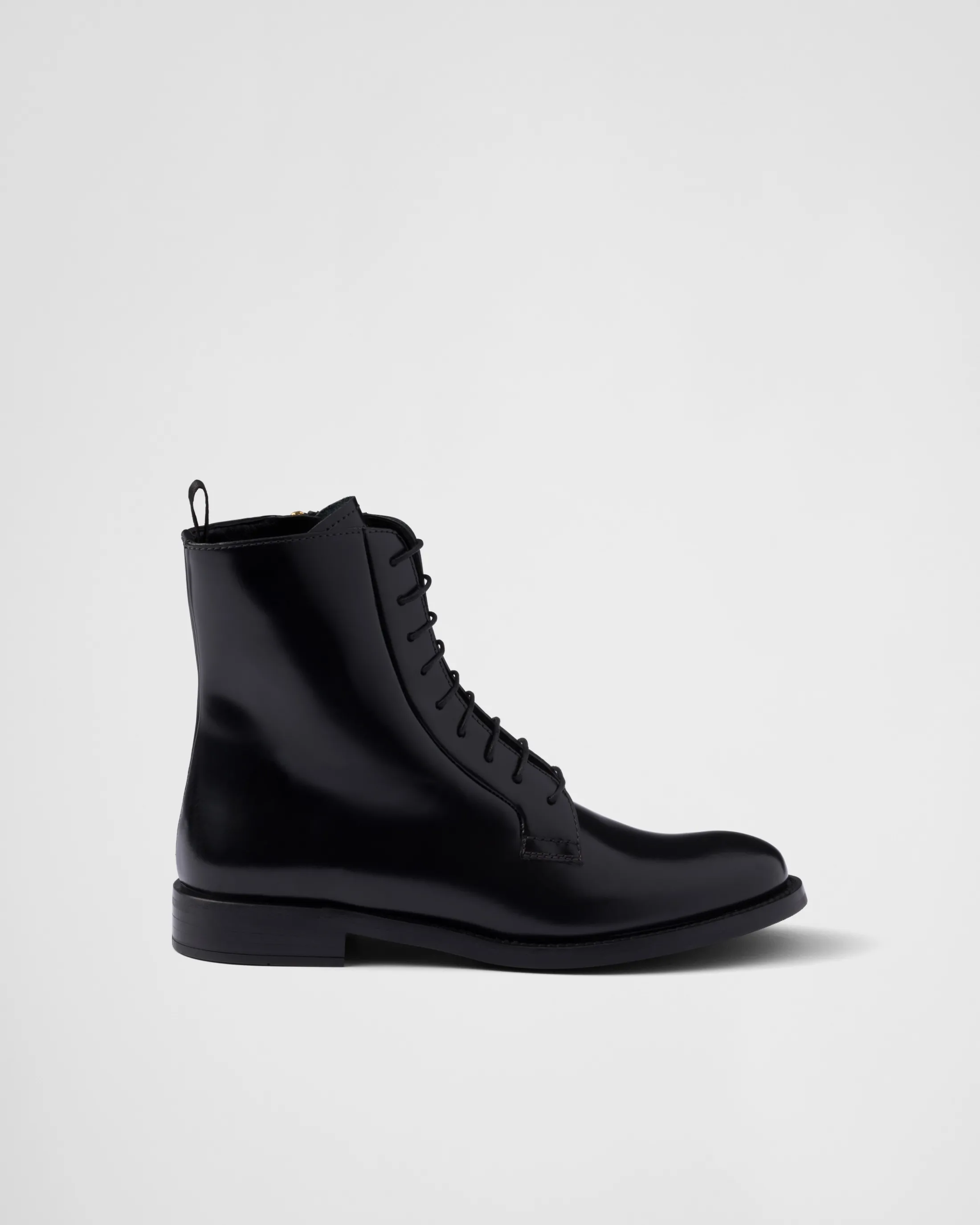 Prada Brushed leather ankle boots Black Online