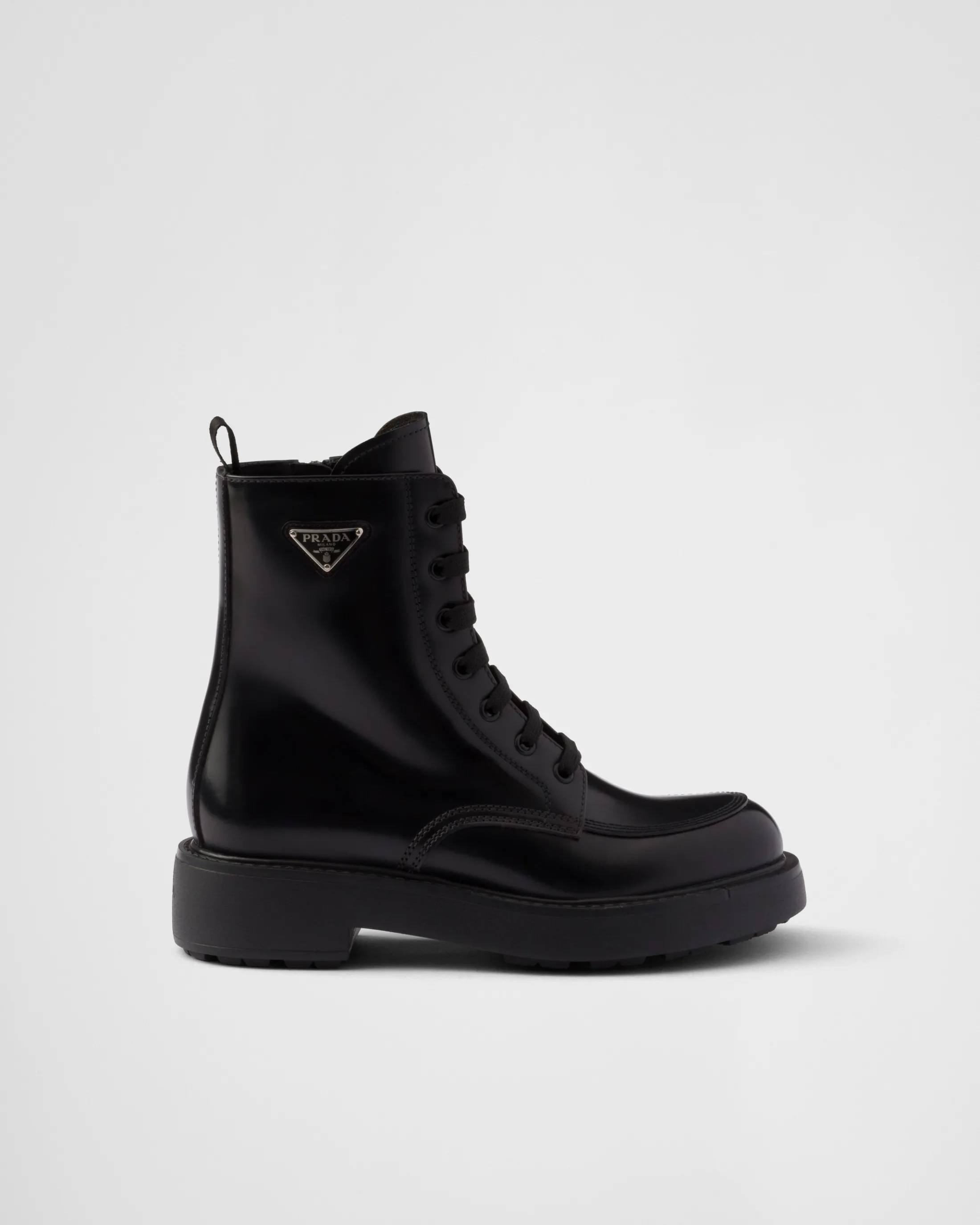 Prada Brushed leather boots Black New