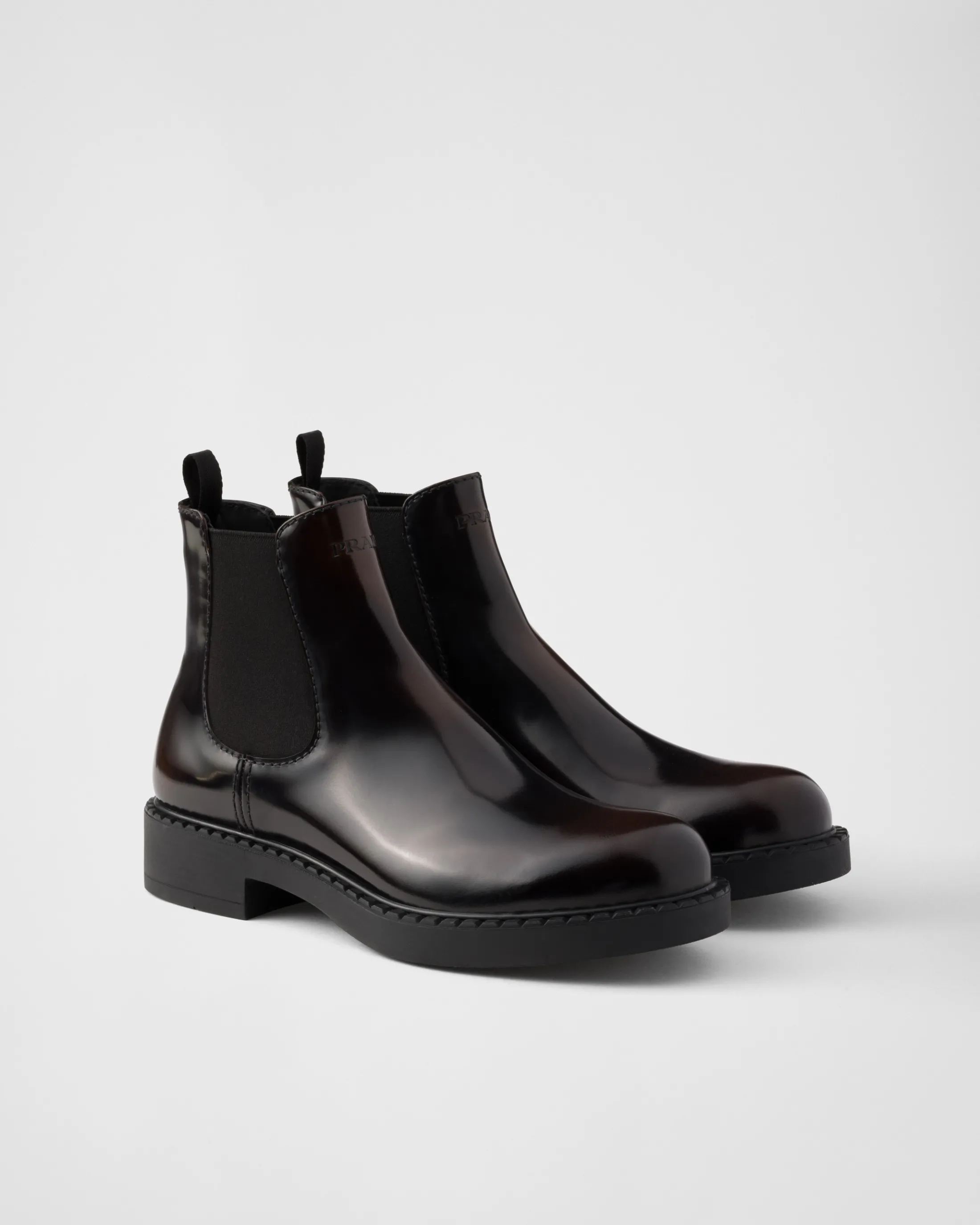 Prada Brushed leather Chelsea boots Sienna Store