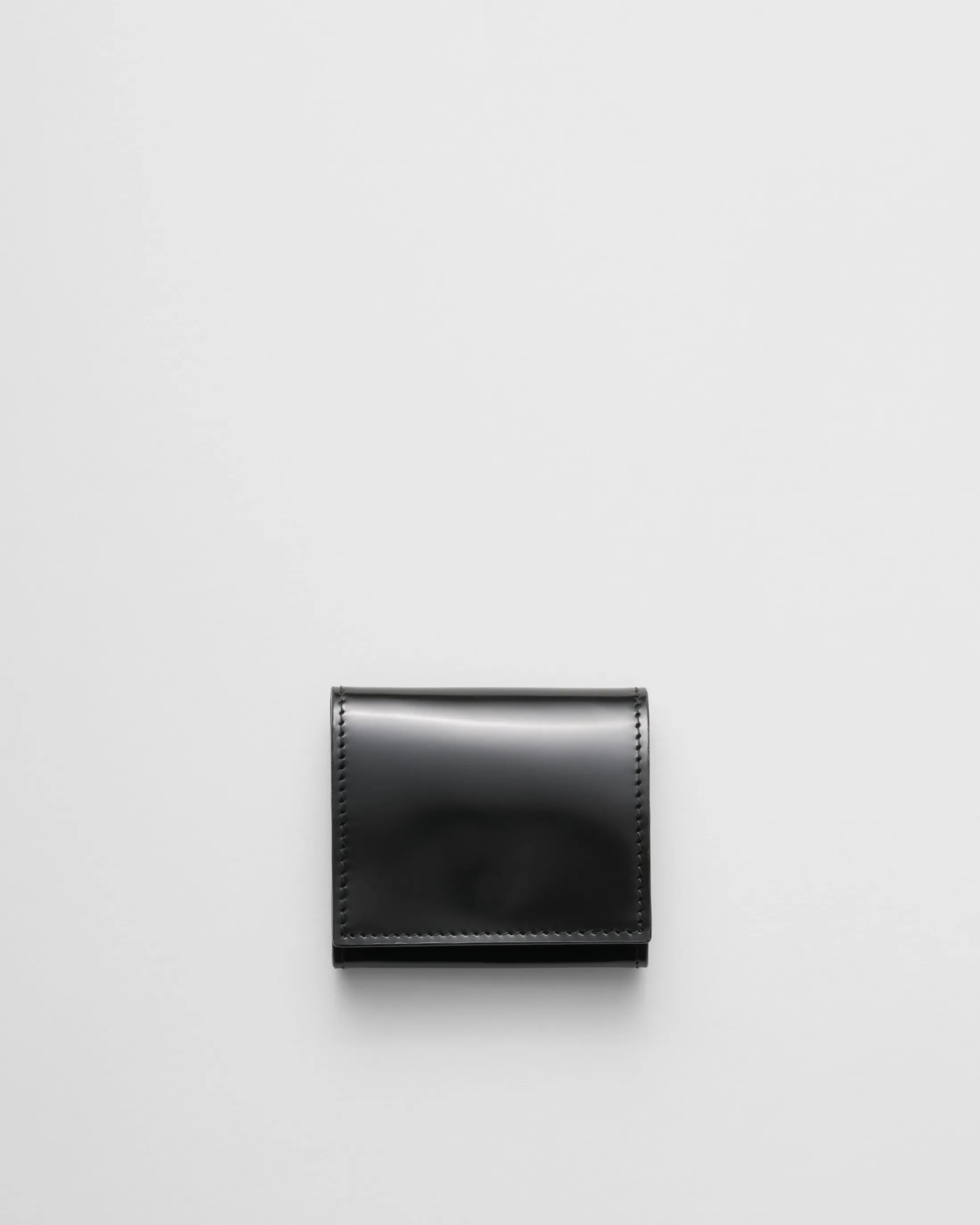 Prada Brushed leather coin purse Black Cheap