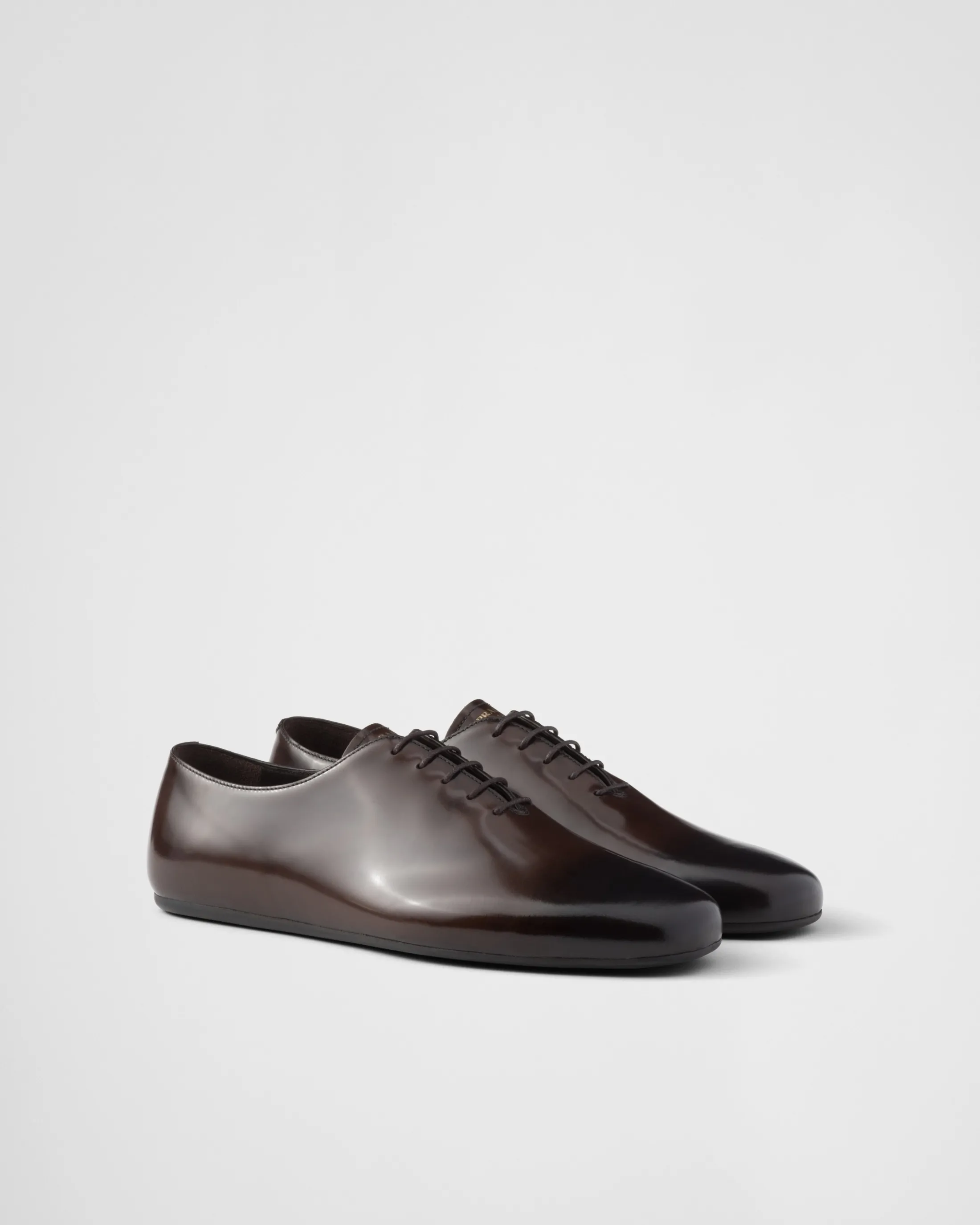 Prada Brushed leather lace-ups Sienna Shop