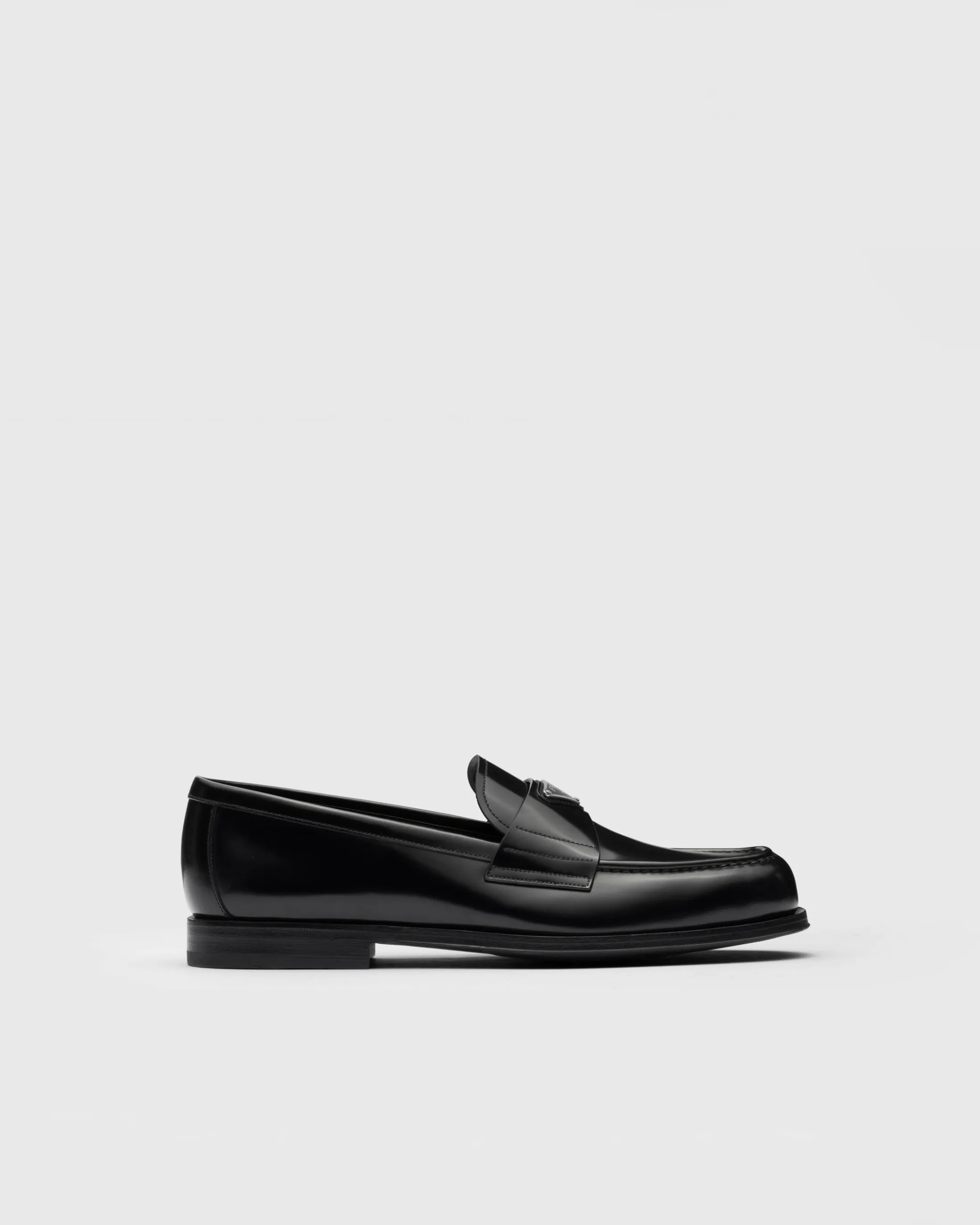 Prada Brushed leather loafers Black Fashion