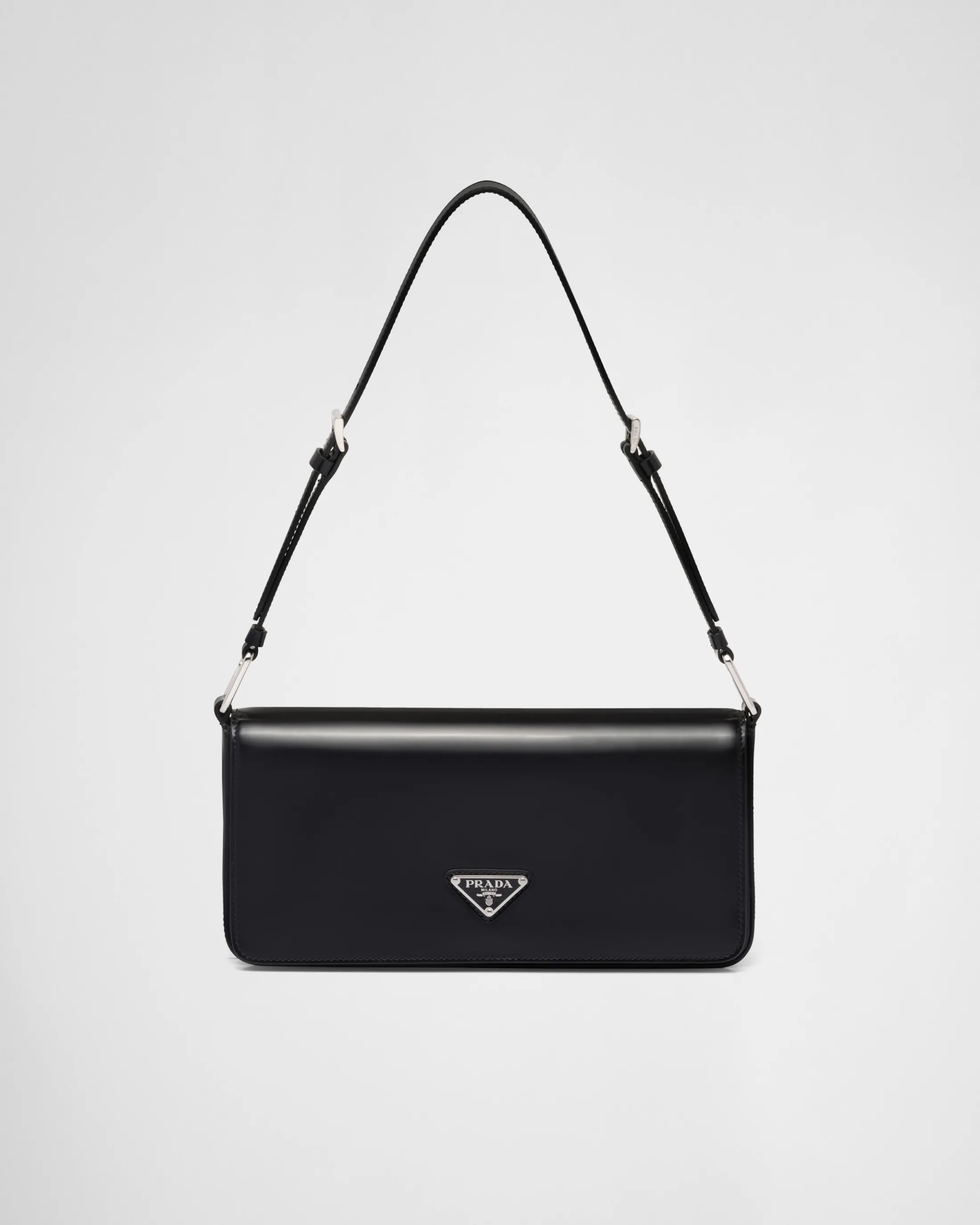 Prada Brushed leather Femme bag Black Clearance