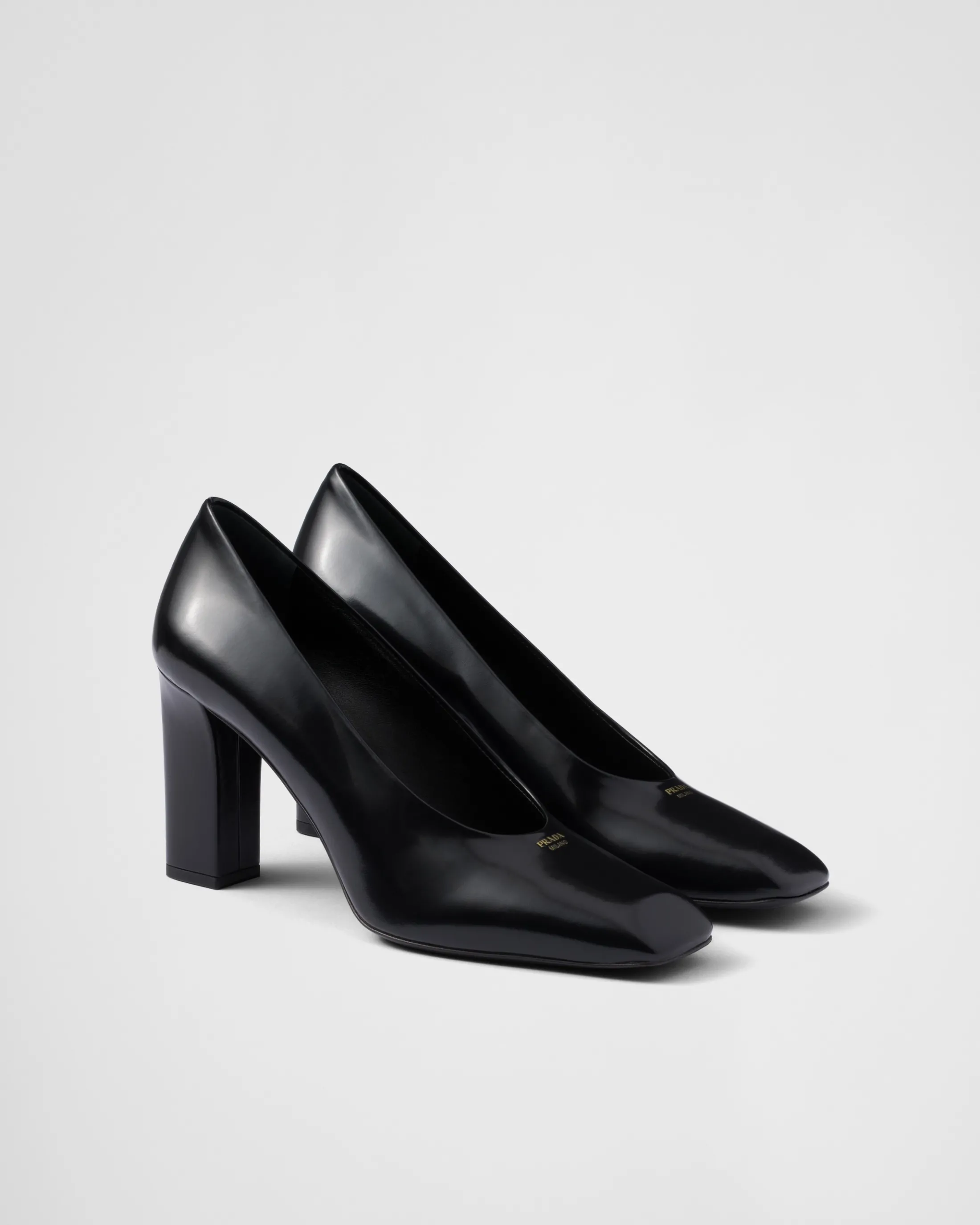 Prada Brushed leather pumps Black Fashion