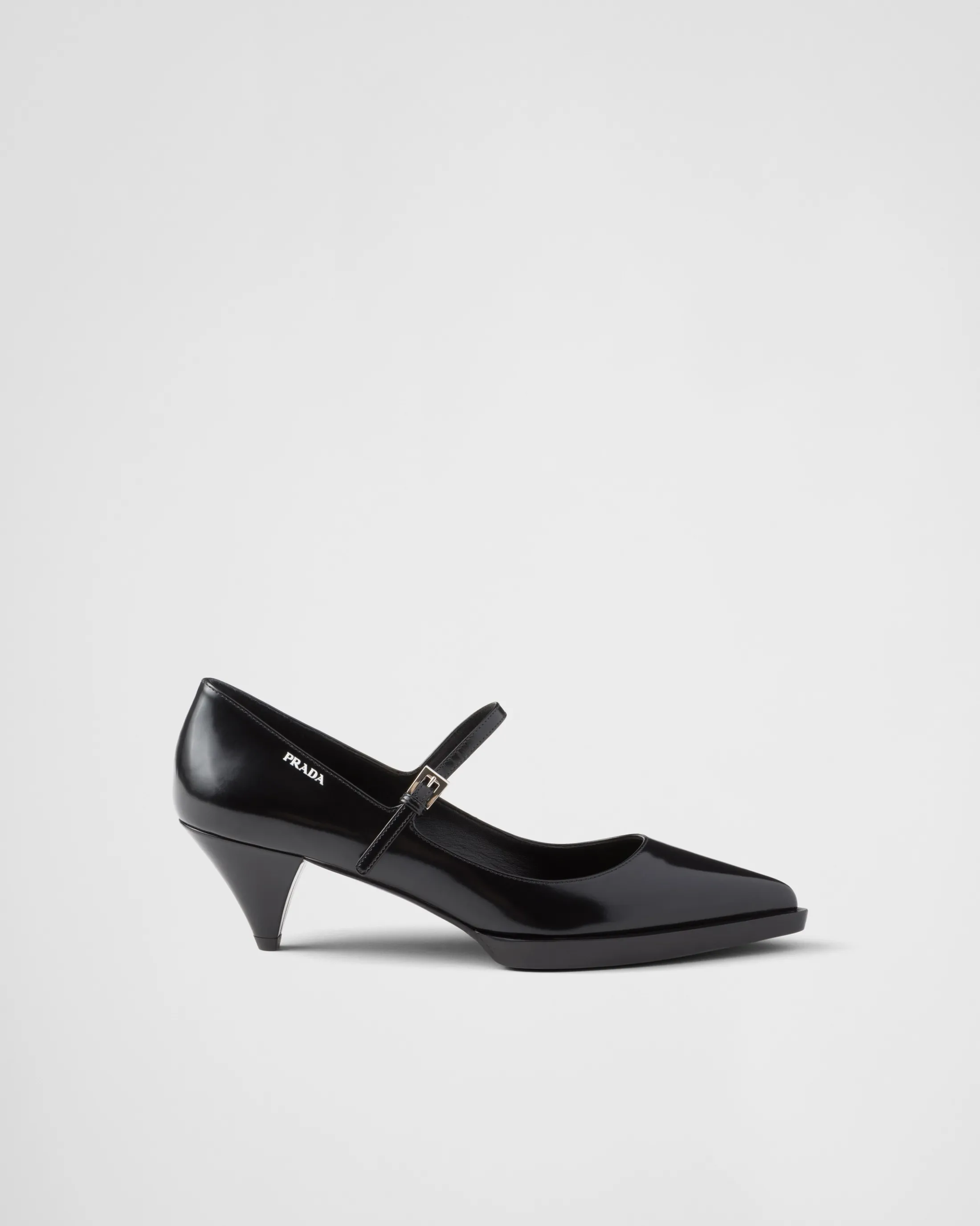 Prada Brushed leather pumps Black Store