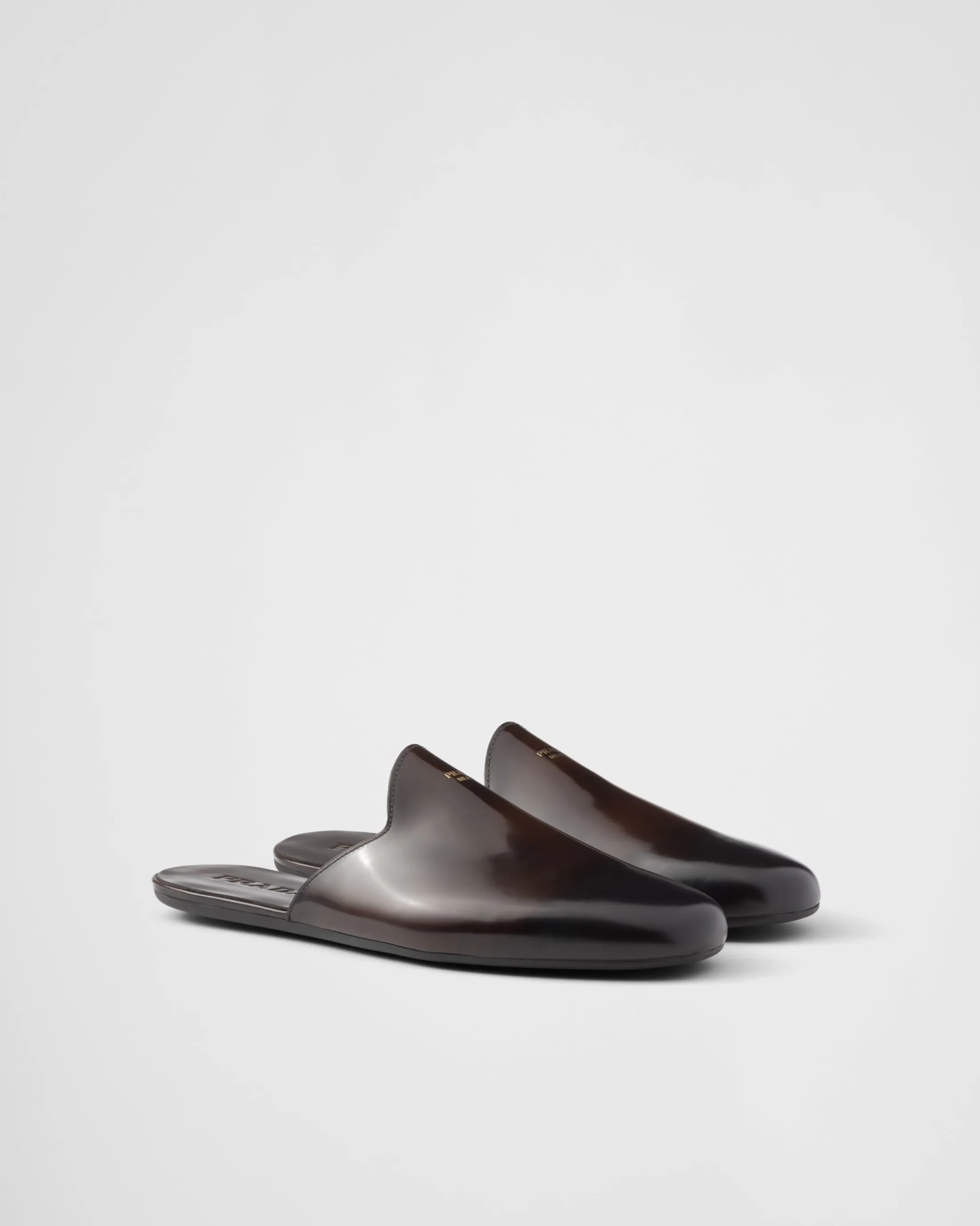 Prada Brushed leather slippers Sienna Discount