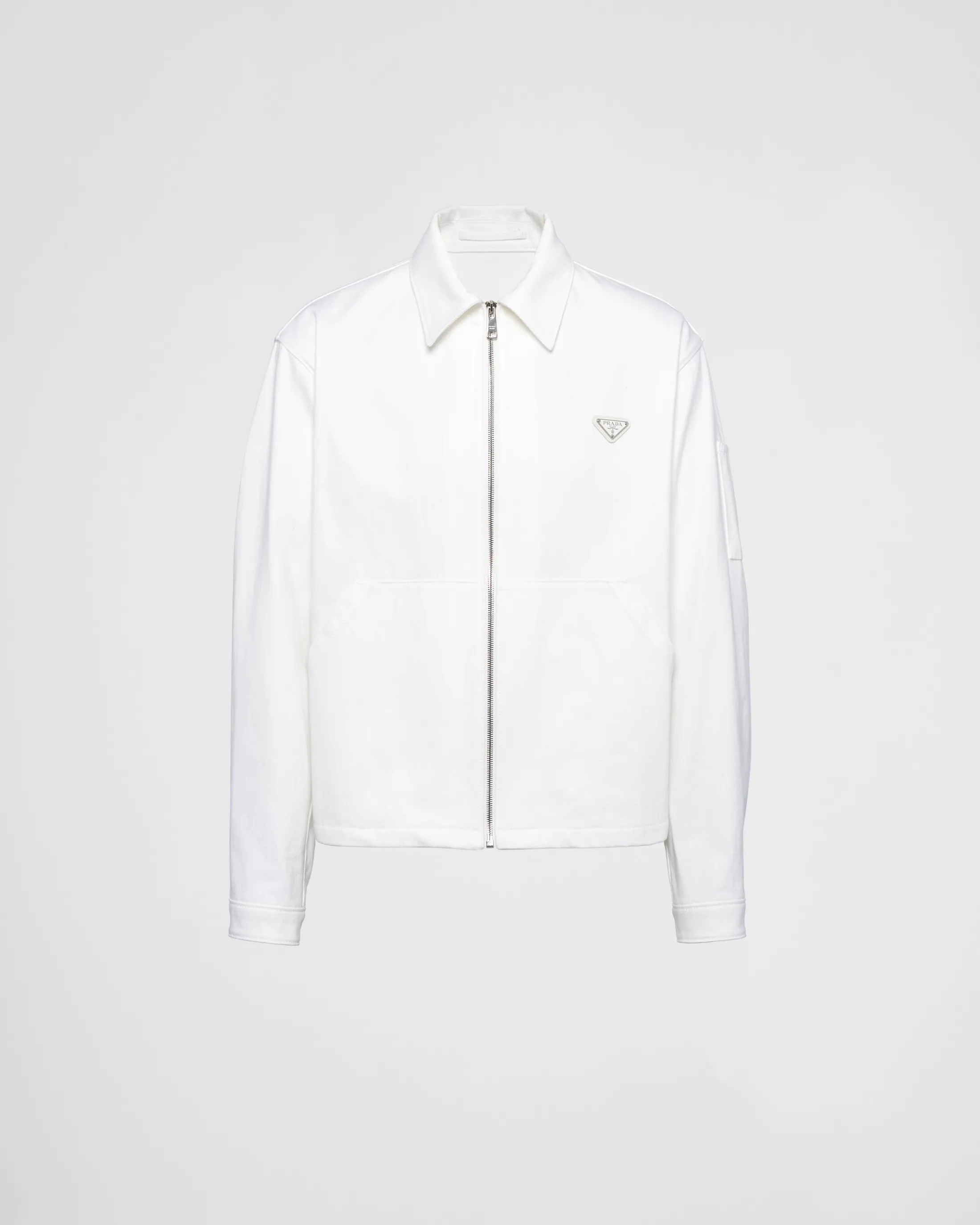 Prada Bull denim blouson jacket White Cheap