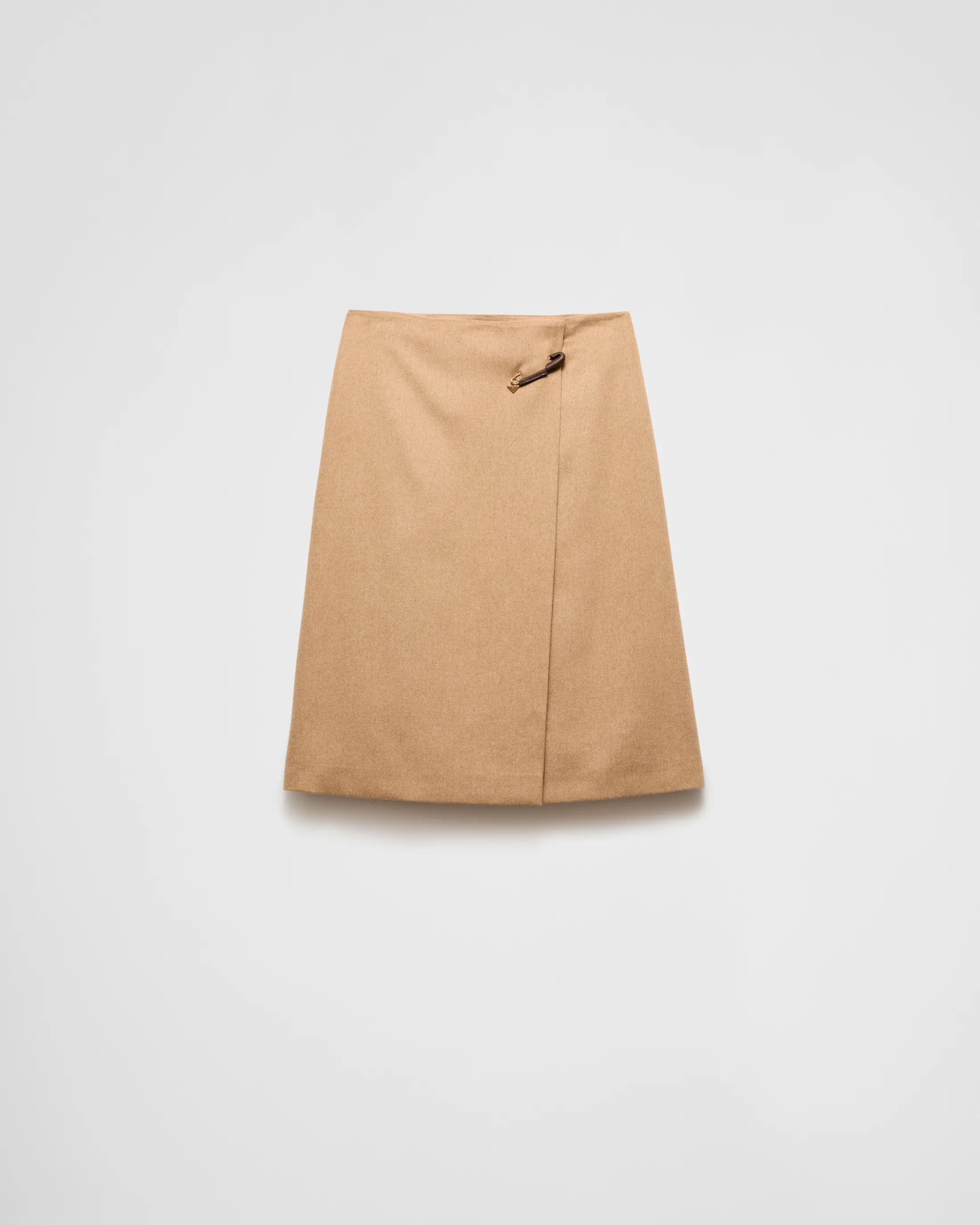 Prada Camel-hair midi-skirt Camelbrown Sale