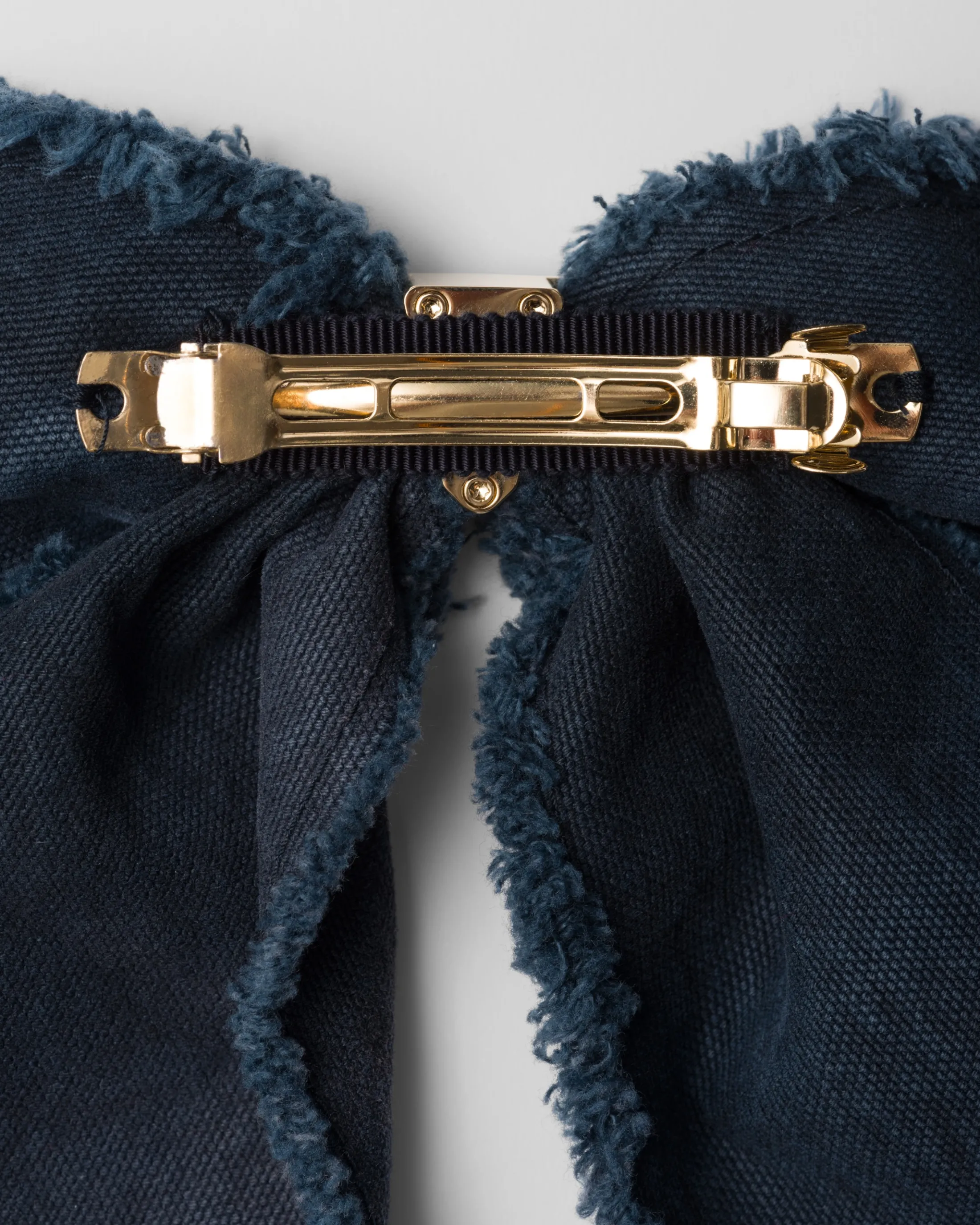 Prada Canvas hair clip Balticblue Best