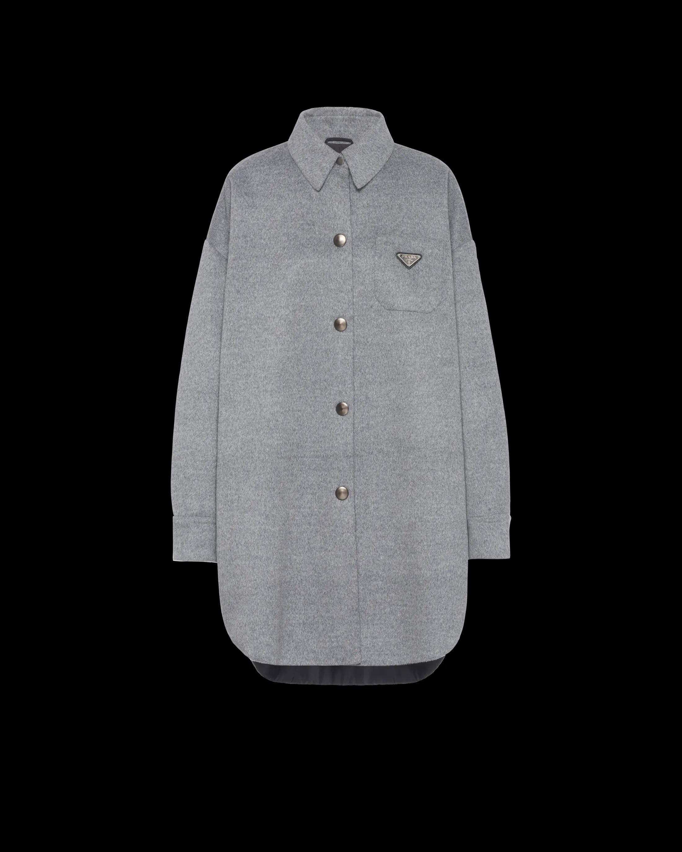 Prada Cashgora oversized blouson Grey Shop