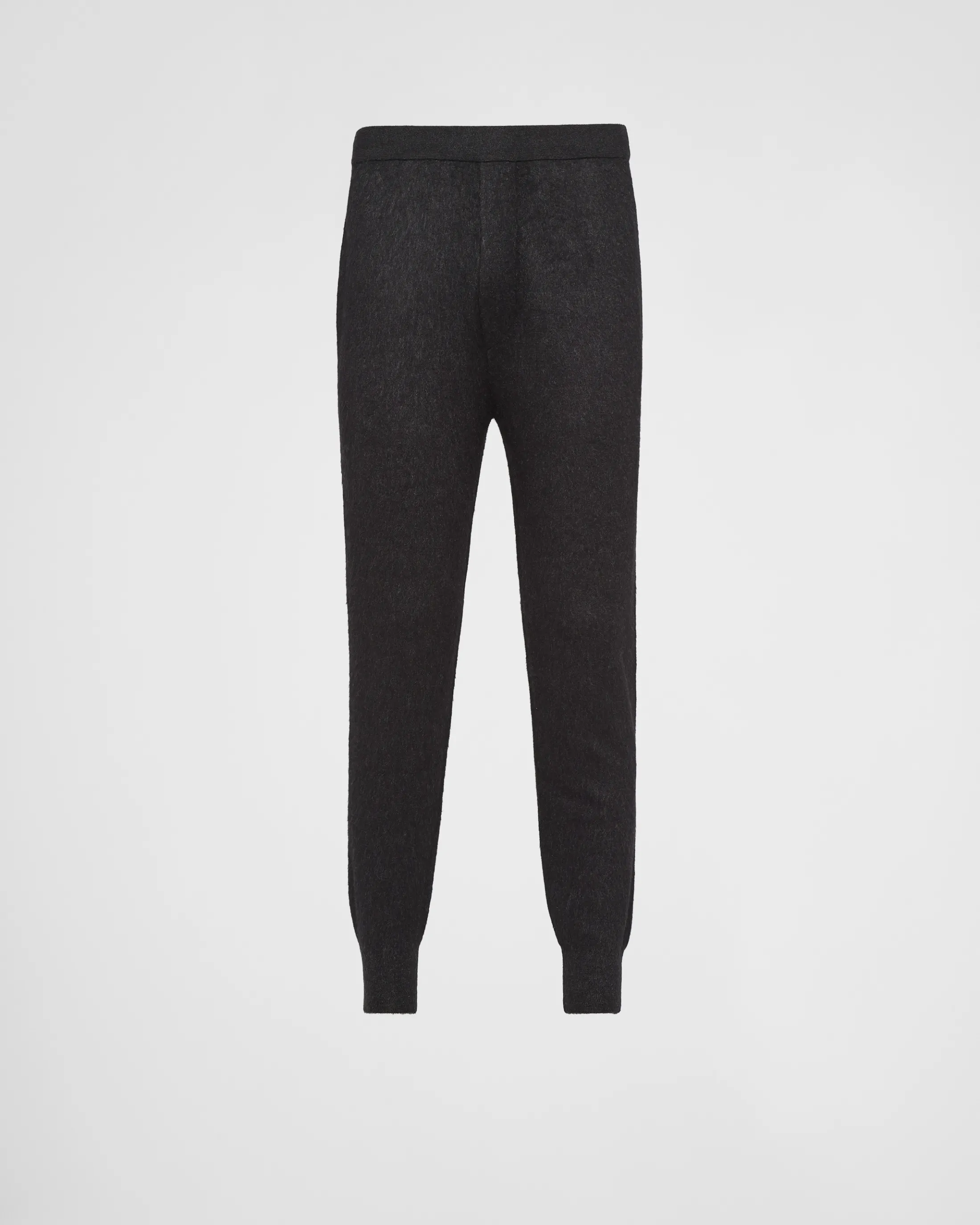 Prada Cashmere and silk knit pants Anthracitegray Flash Sale