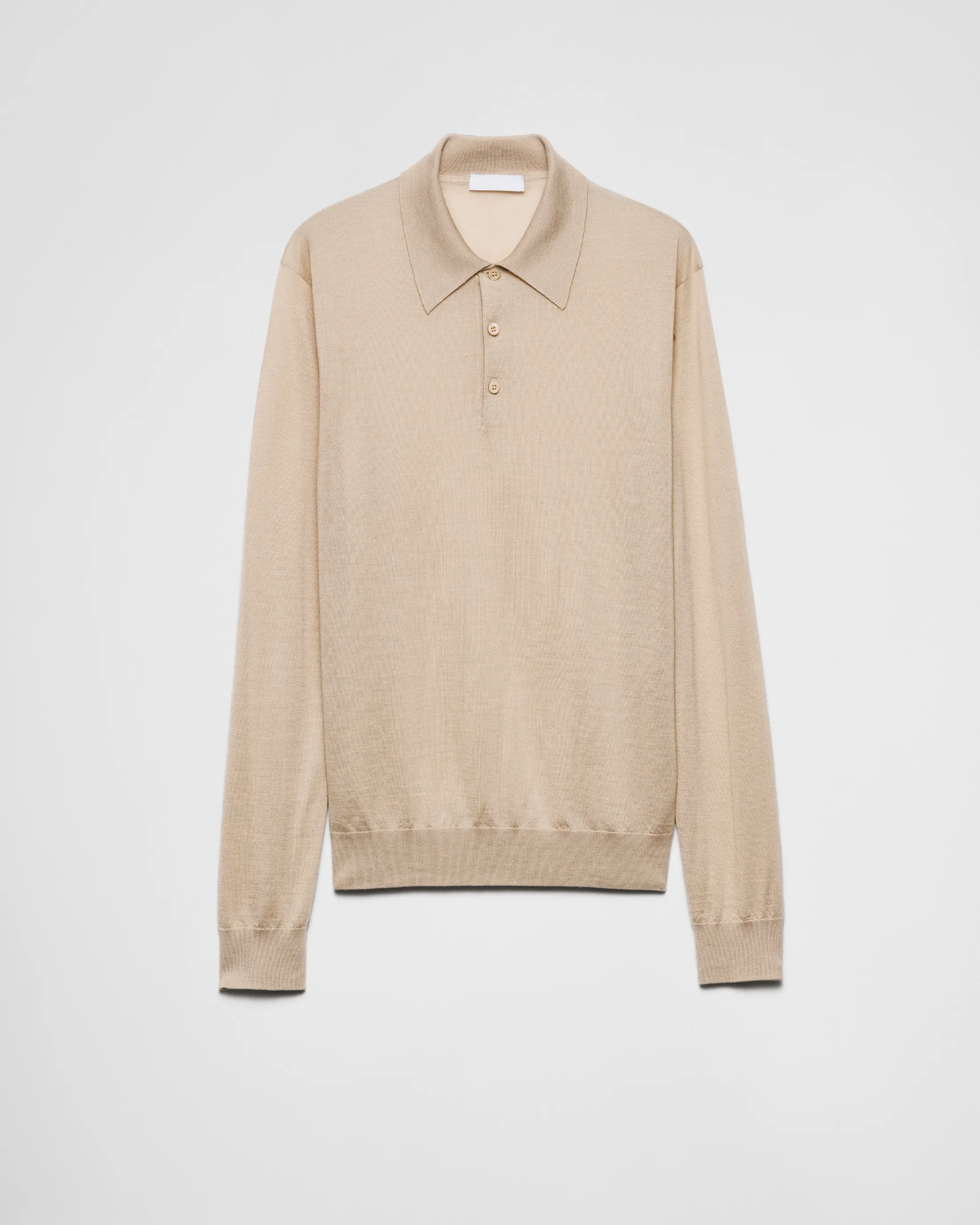 Prada Cashmere and silk polo shirt Albinowhite Clearance