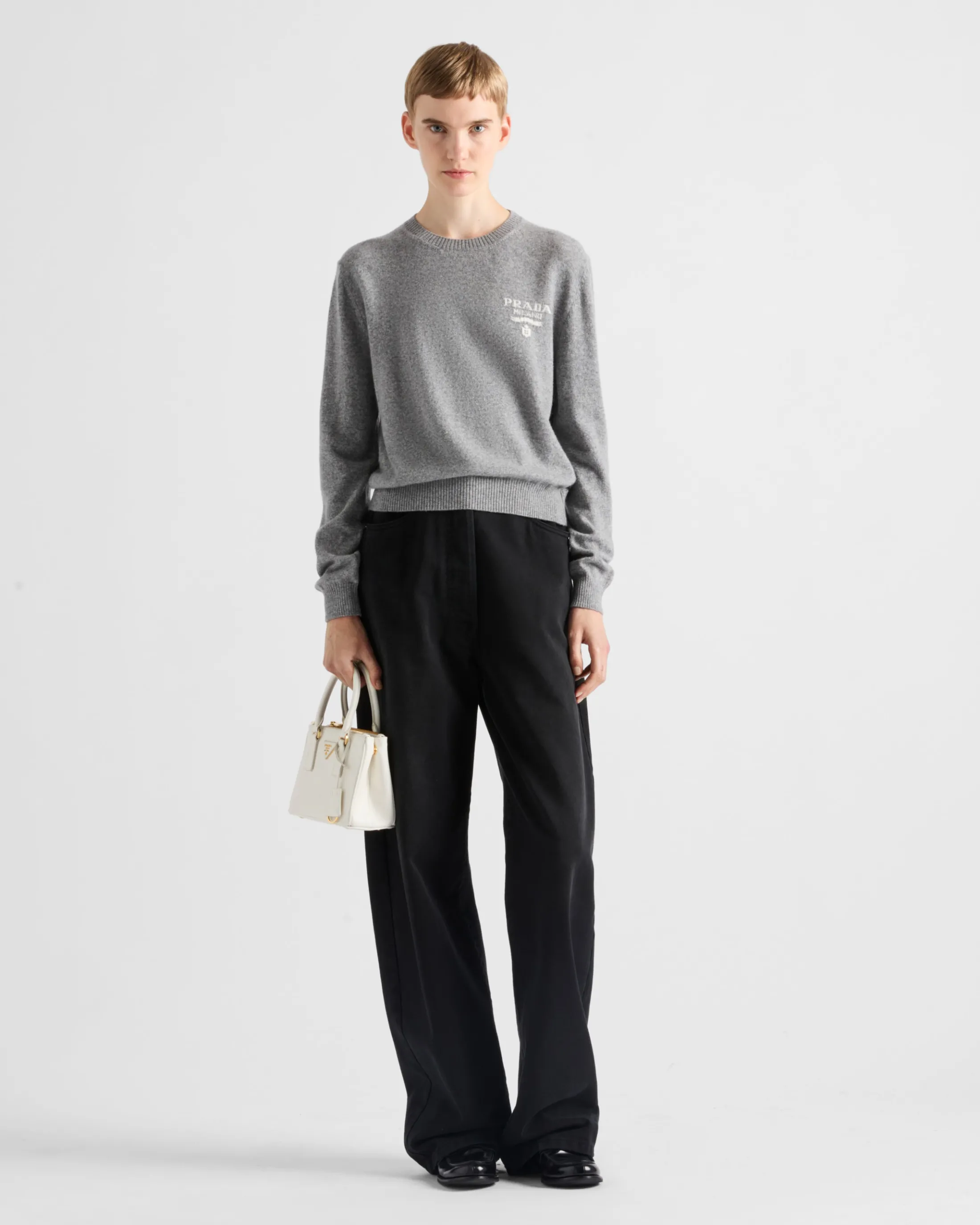 Prada Cashmere and silk sweater Grey Cheap