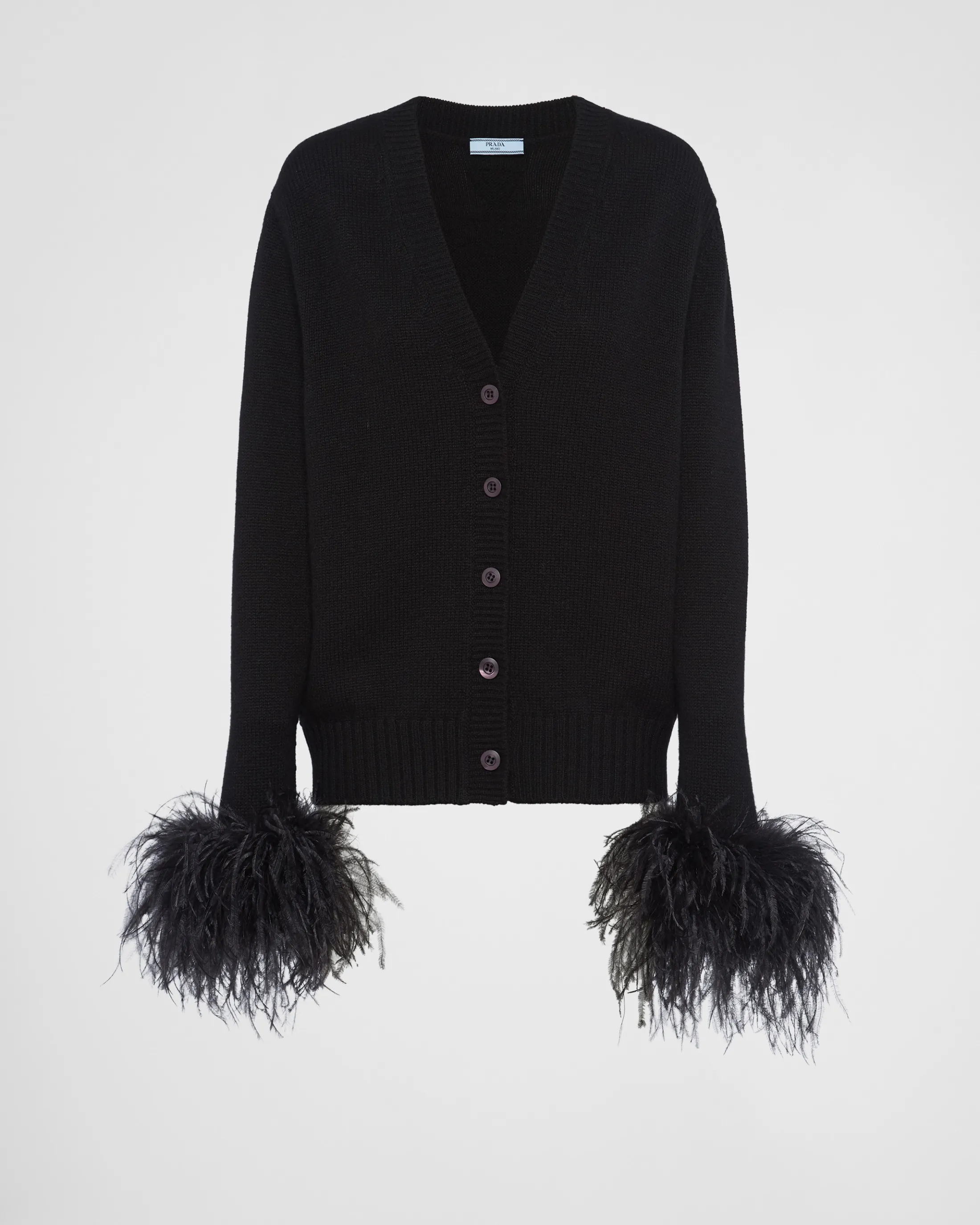 Prada Cashmere cardigan Black Best Sale