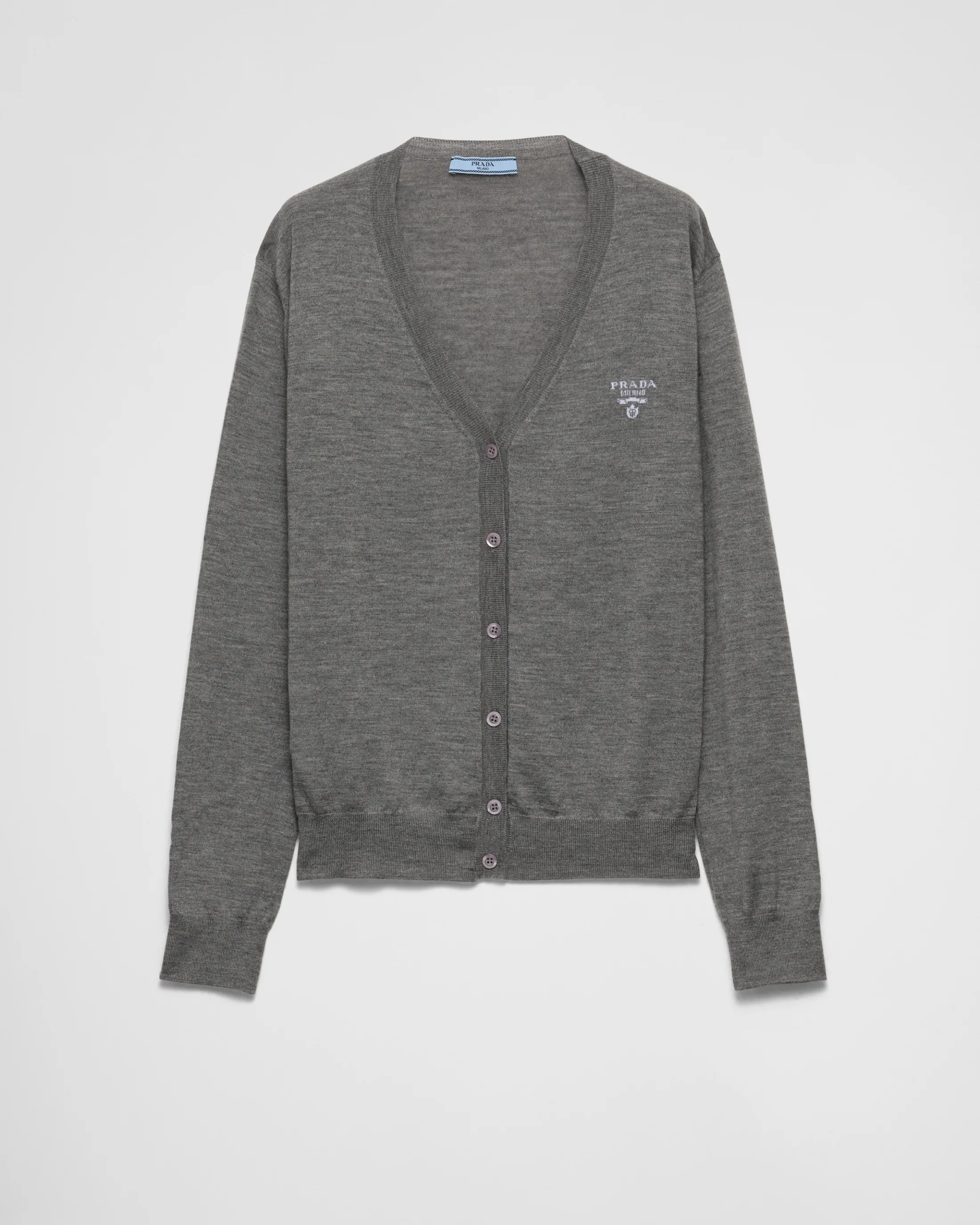 Prada Cashmere cardigan Slategray Best Sale