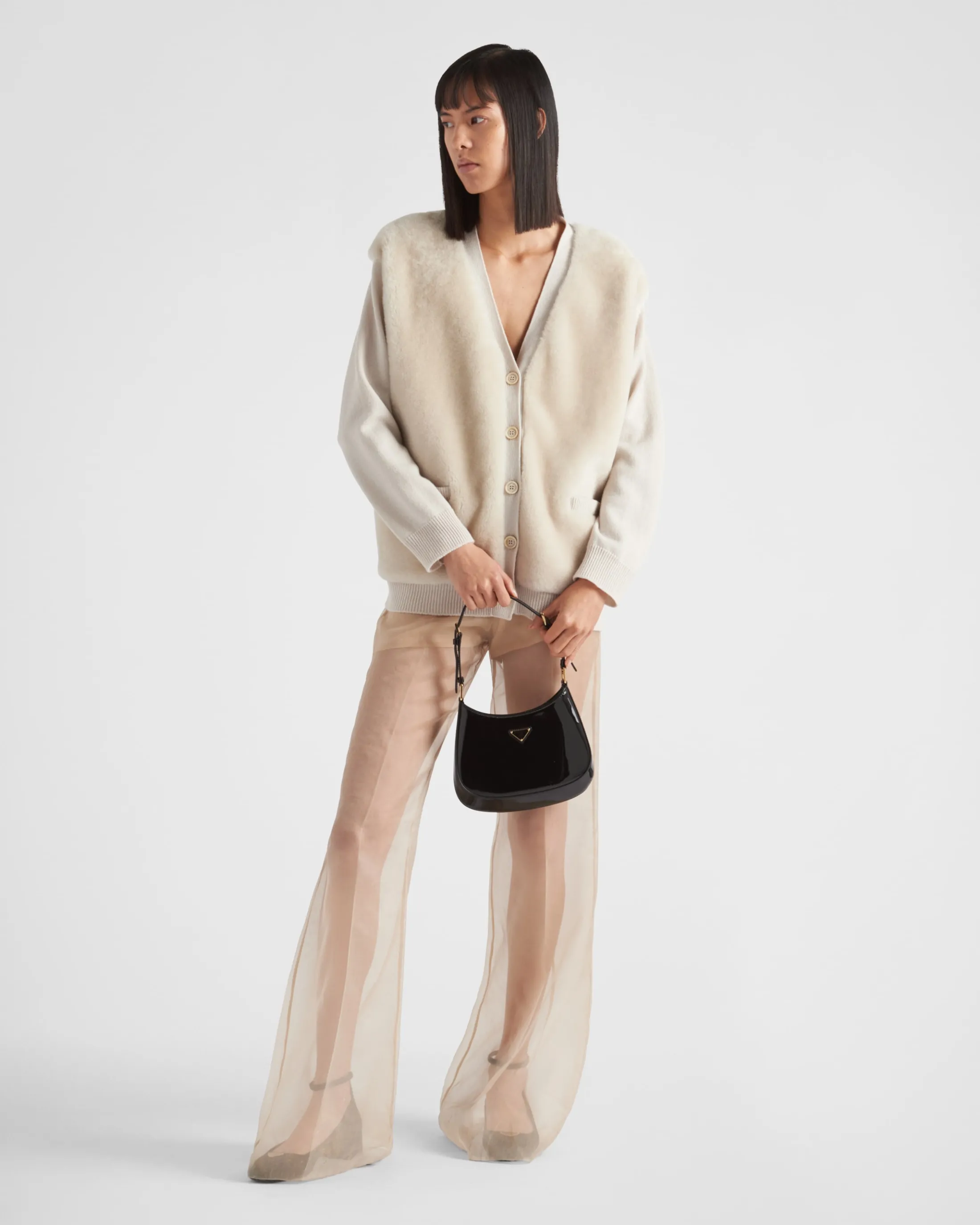 Prada Cashmere cardigan Ivory Hot