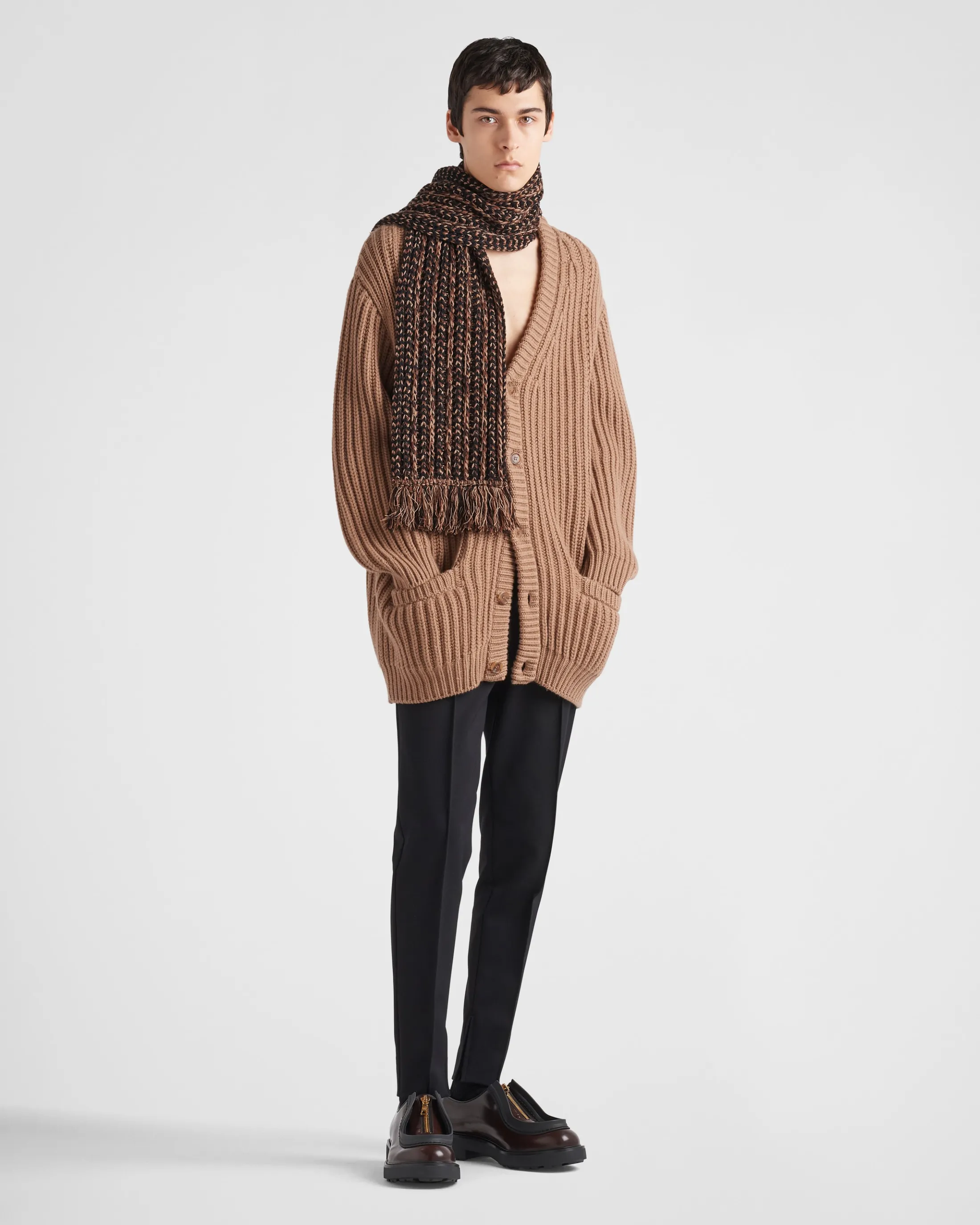 Prada Cashmere cardigan Camelbrown Hot