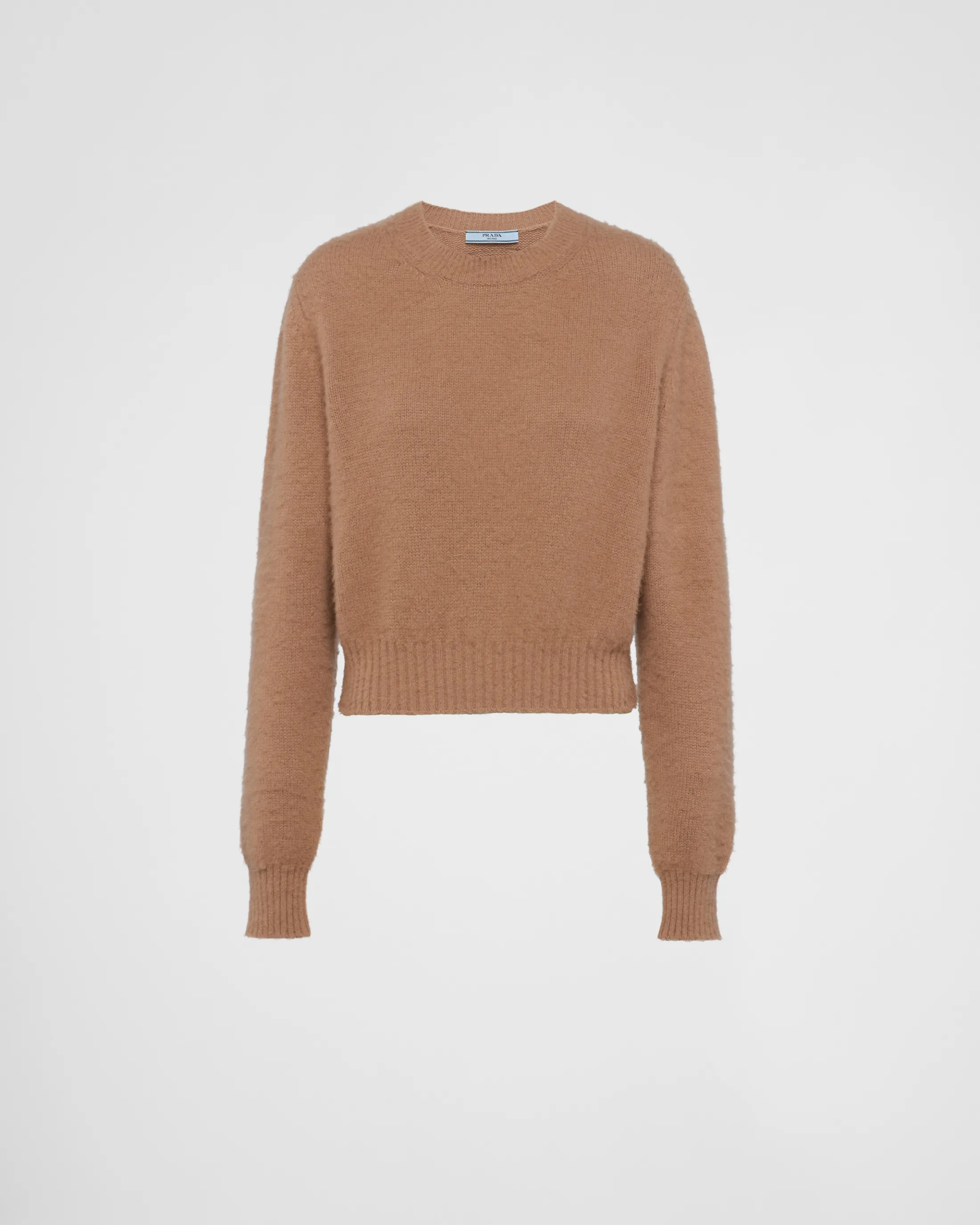 Prada Cashmere crew-neck sweater Camelbrown Best