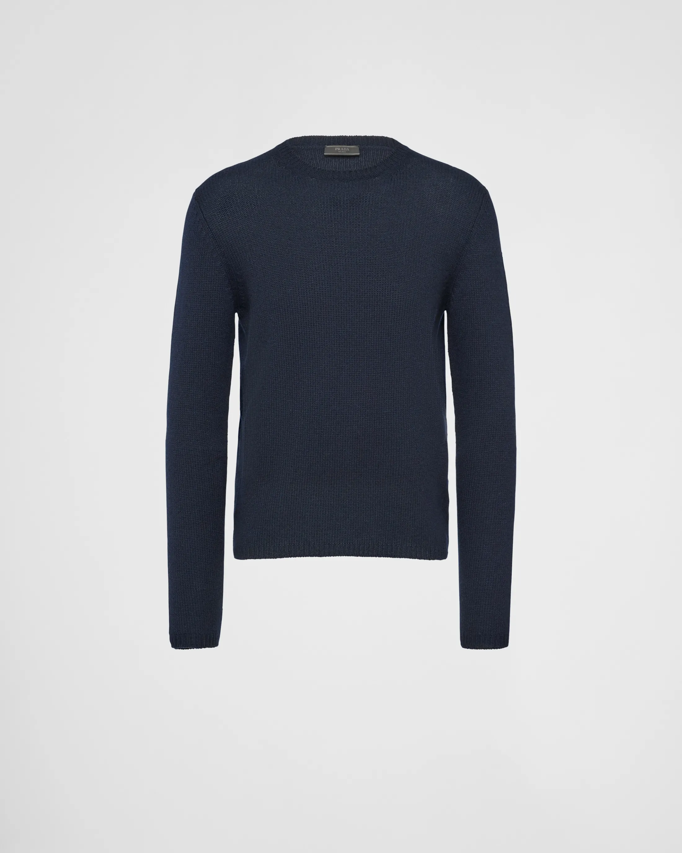 Prada Cashmere Crew-Neck Sweater Navy Discount