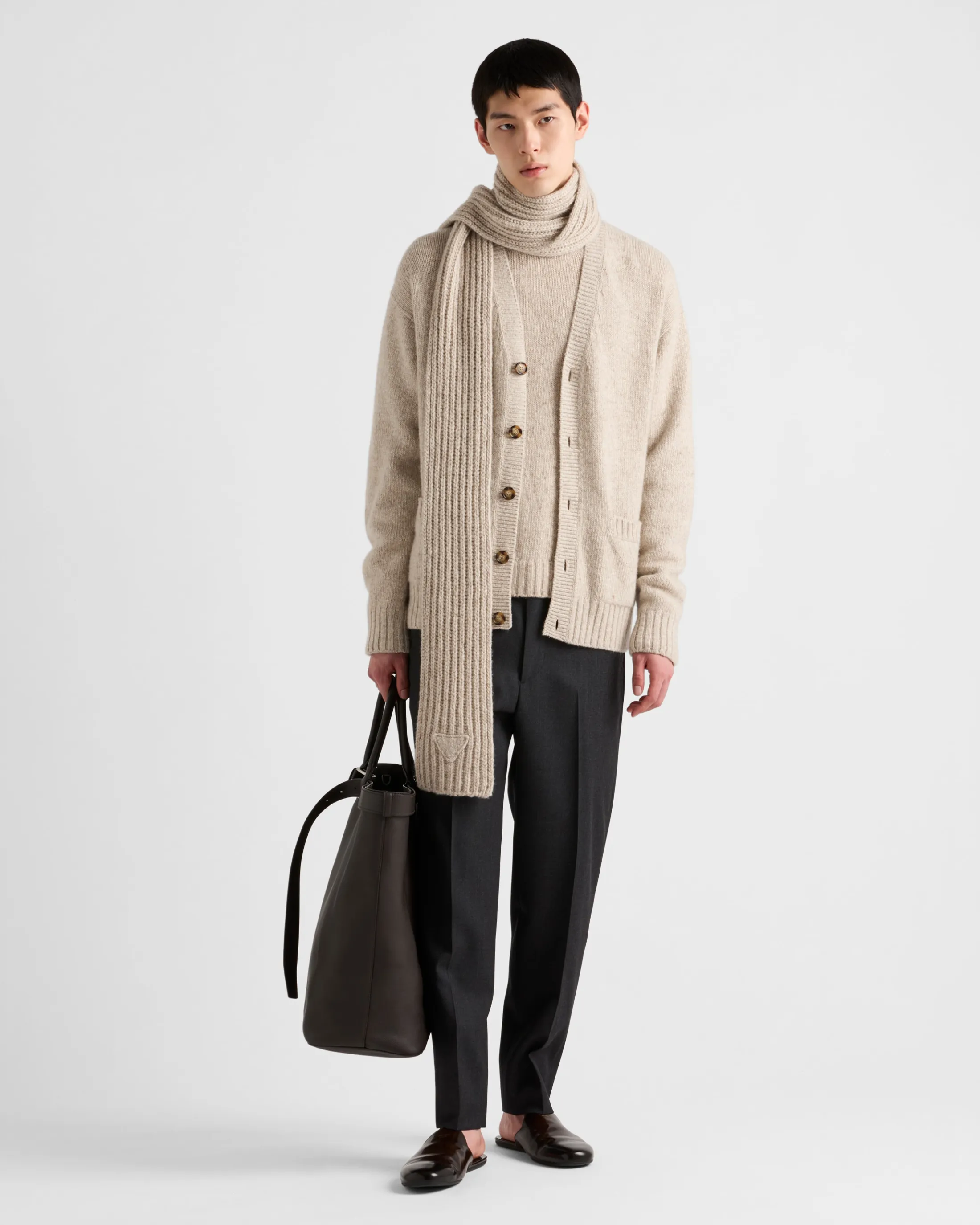 Prada Cashmere crew-neck sweater Desertbeige Fashion