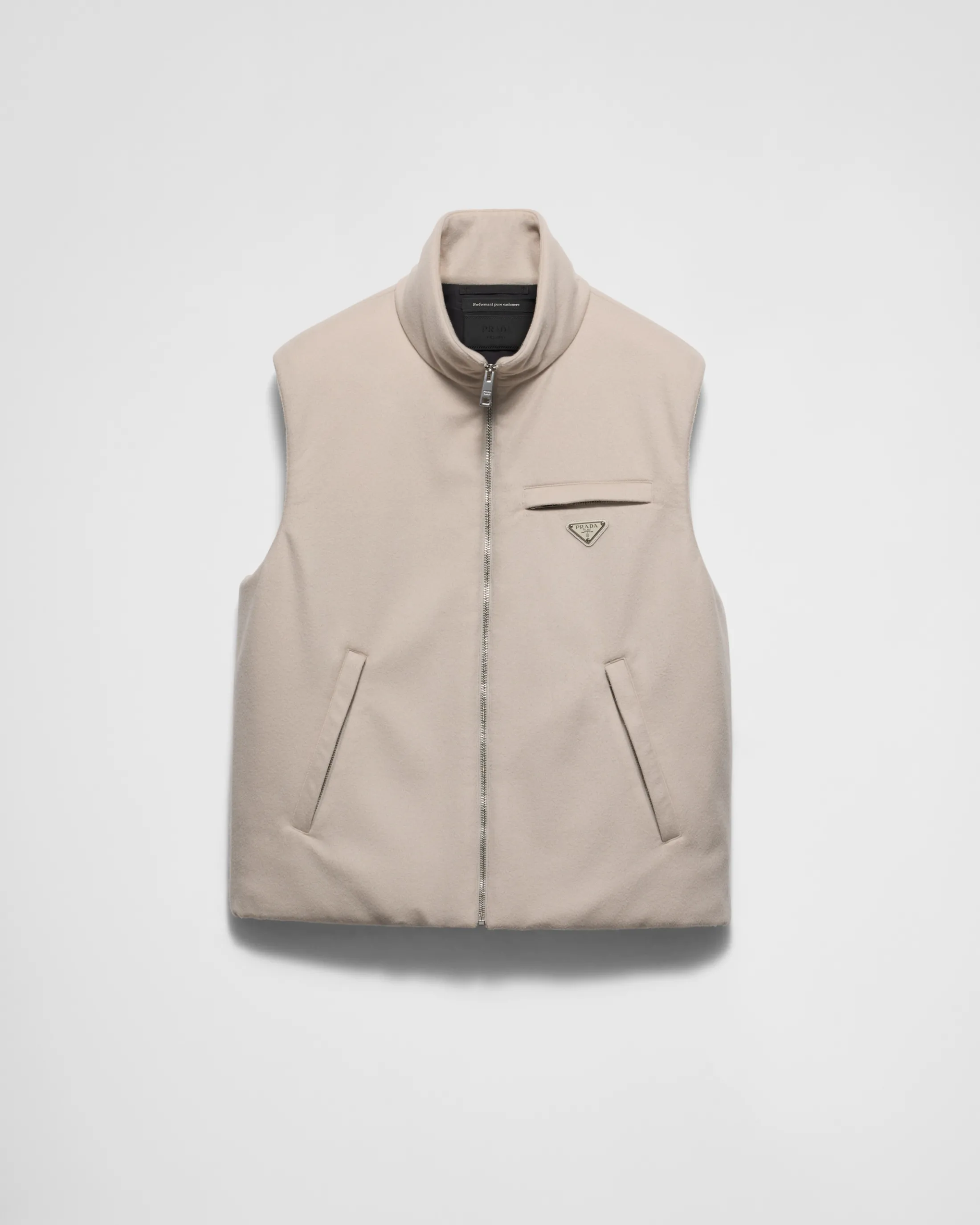 Prada Cashmere down vest Albinowhite Shop