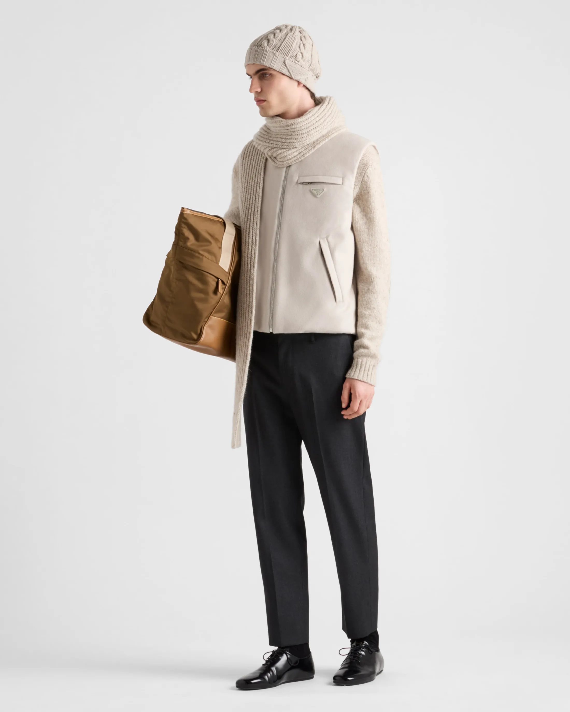 Prada Cashmere down vest Albinowhite Shop