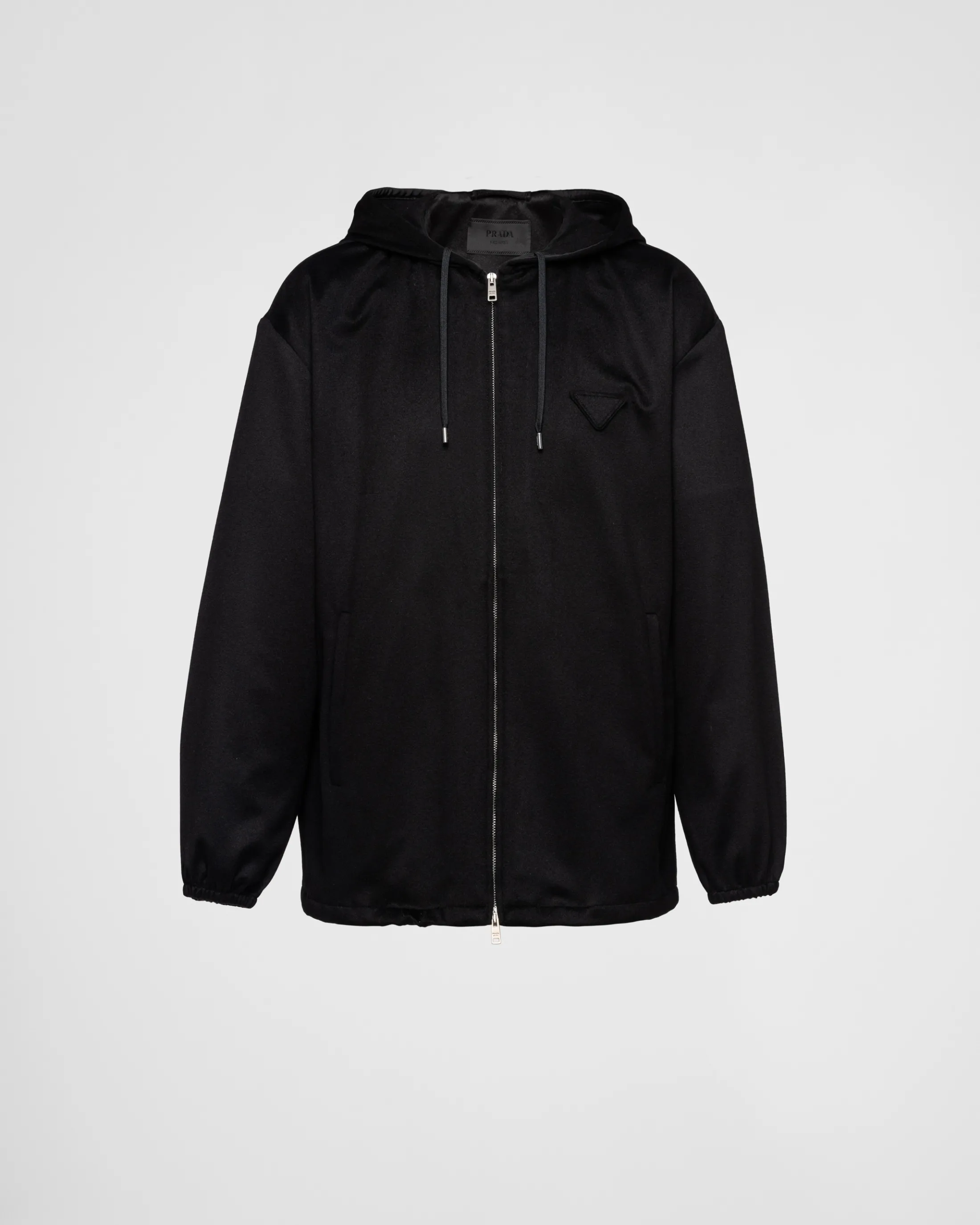 Prada Cashmere hoodie Black Outlet