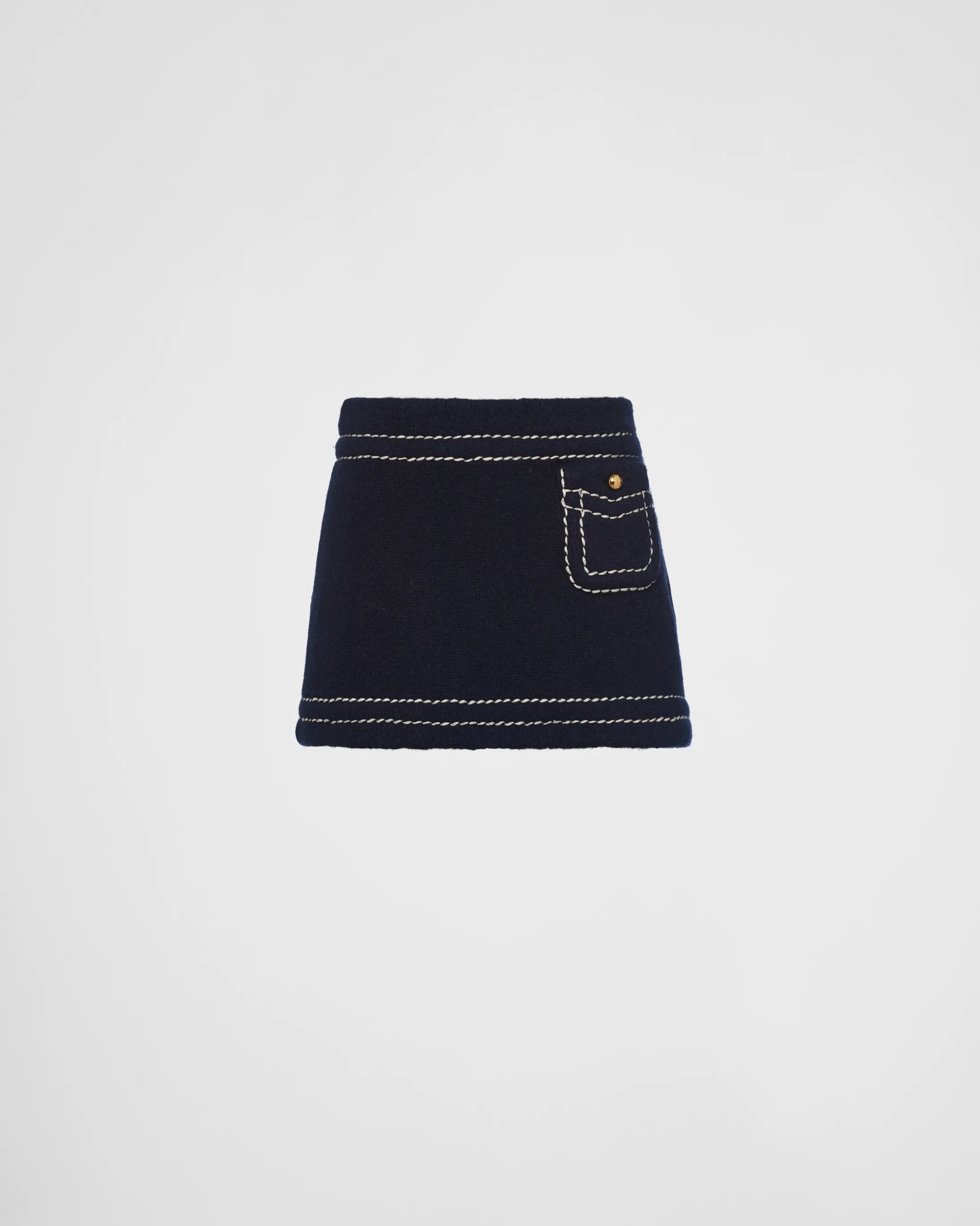 Prada Cashmere miniskirt Navy Online