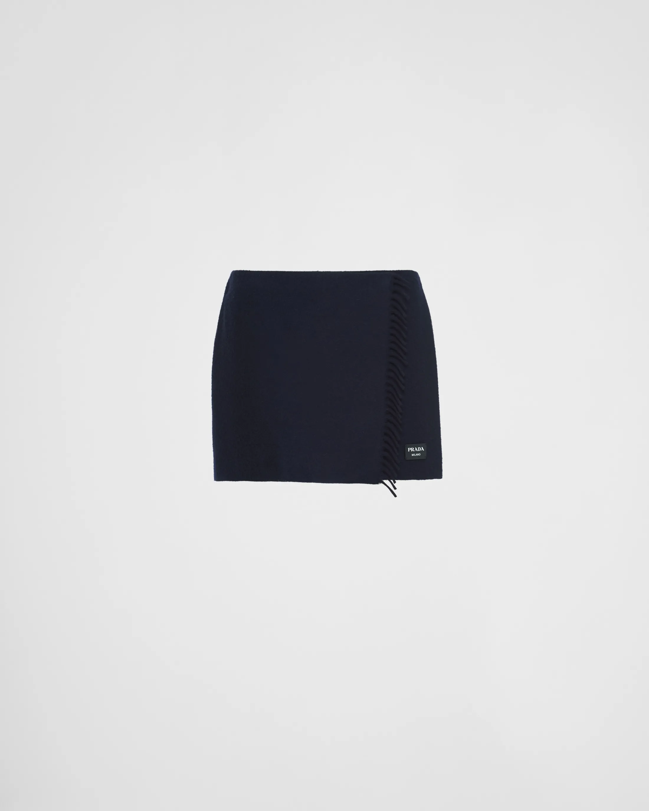 Prada Cashmere miniskirt Navy Outlet