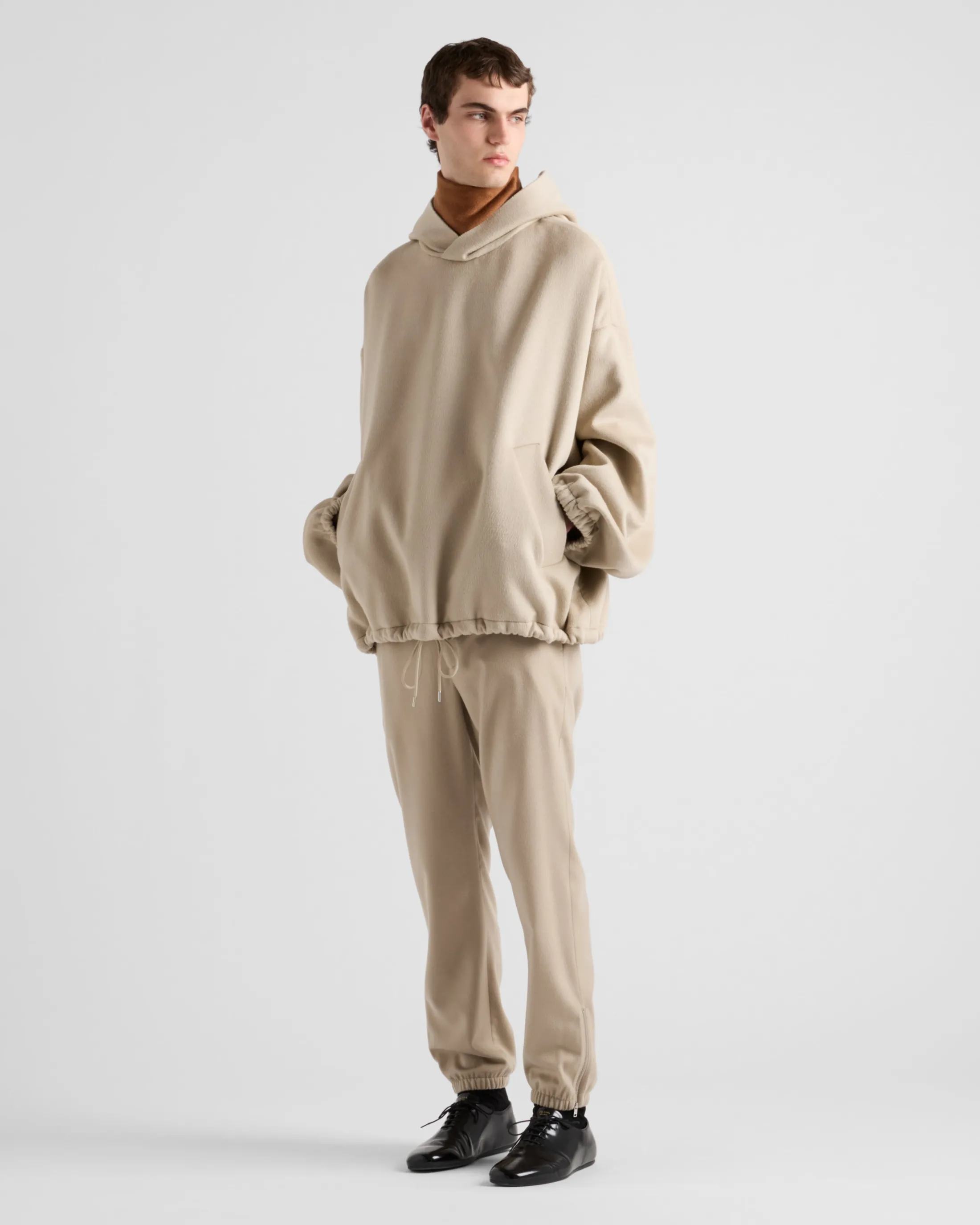 Prada Cashmere pants Limestone Discount