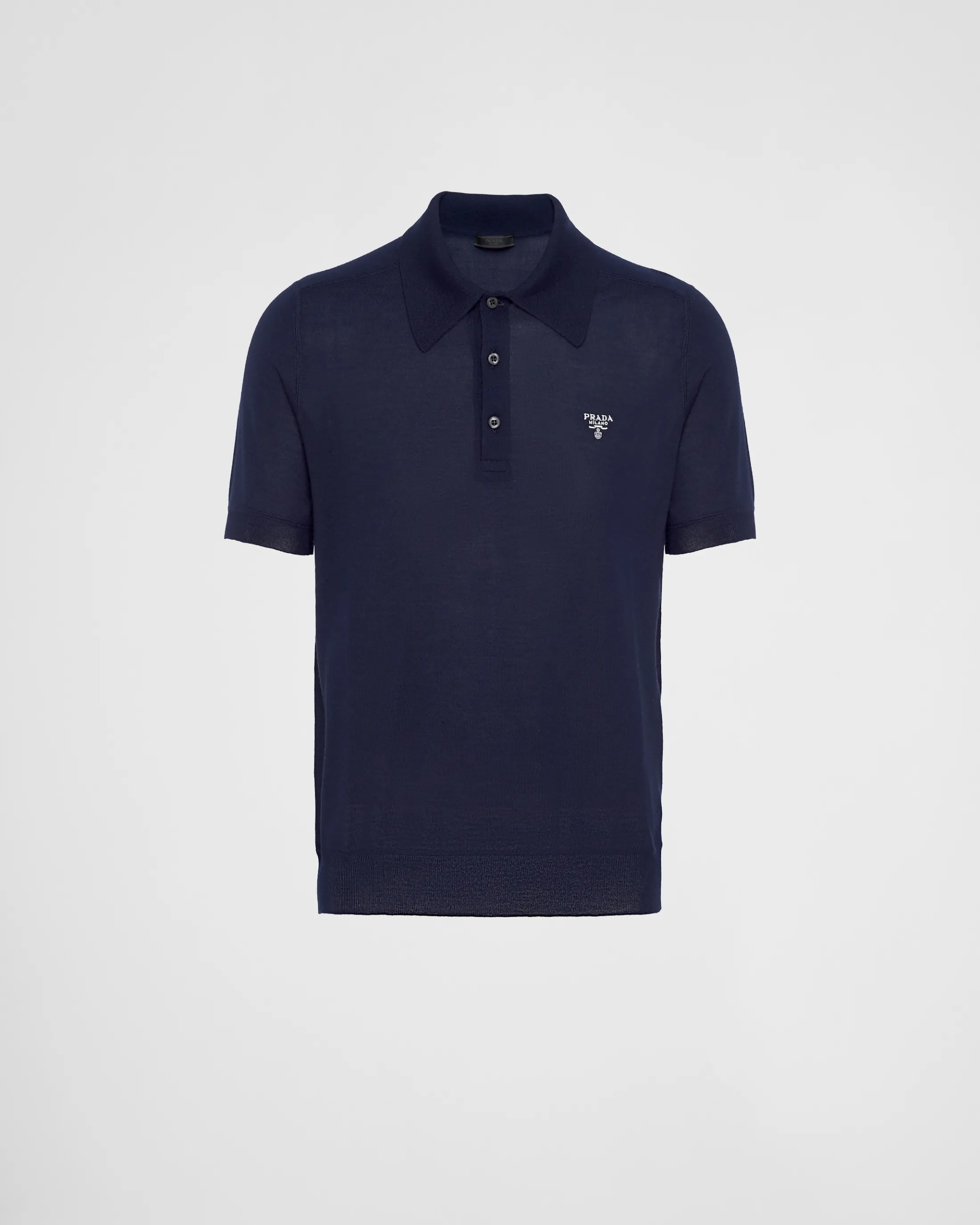 Prada Cashmere polo shirt Navy Best