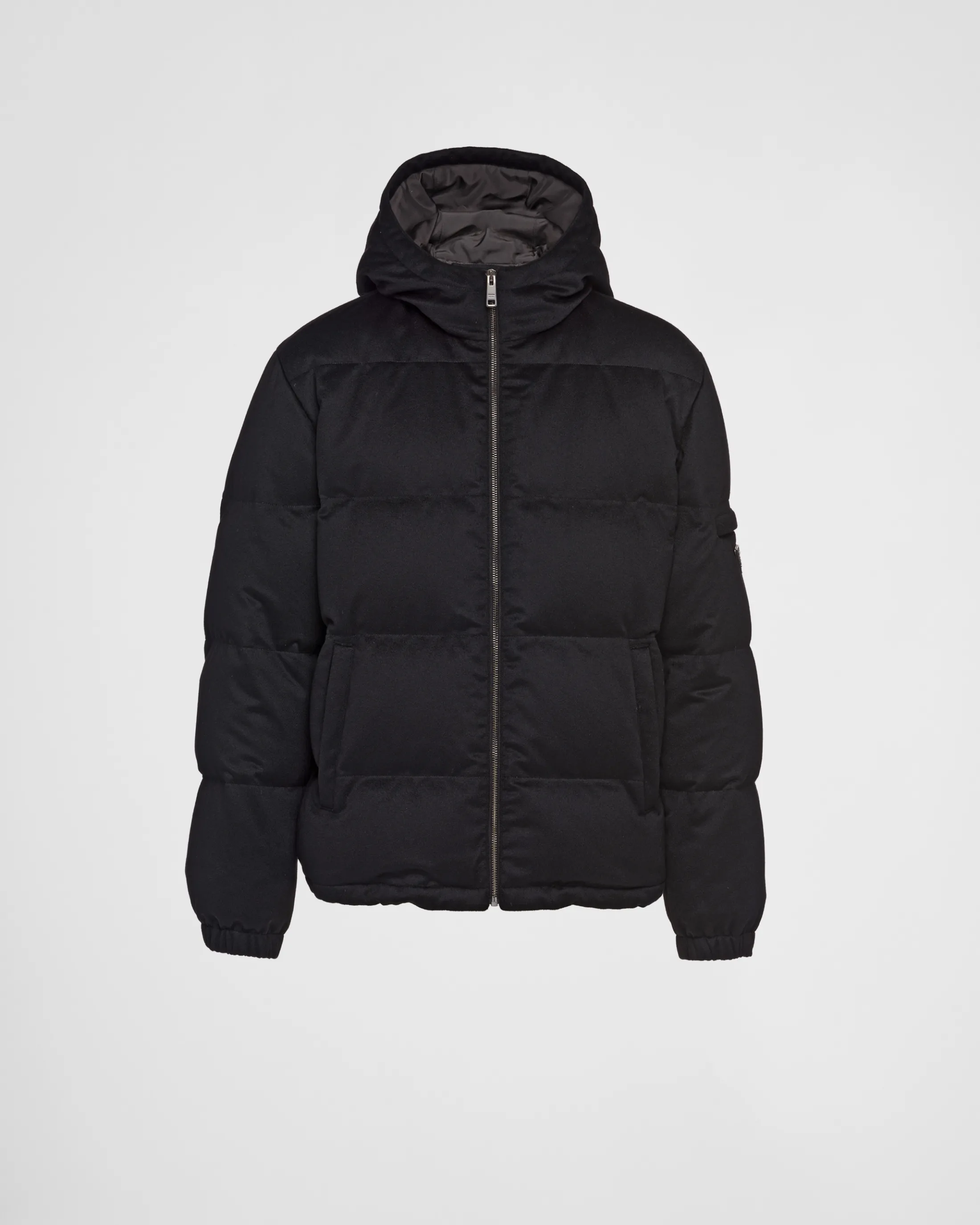 Prada Cashmere puffer jacket Black Outlet