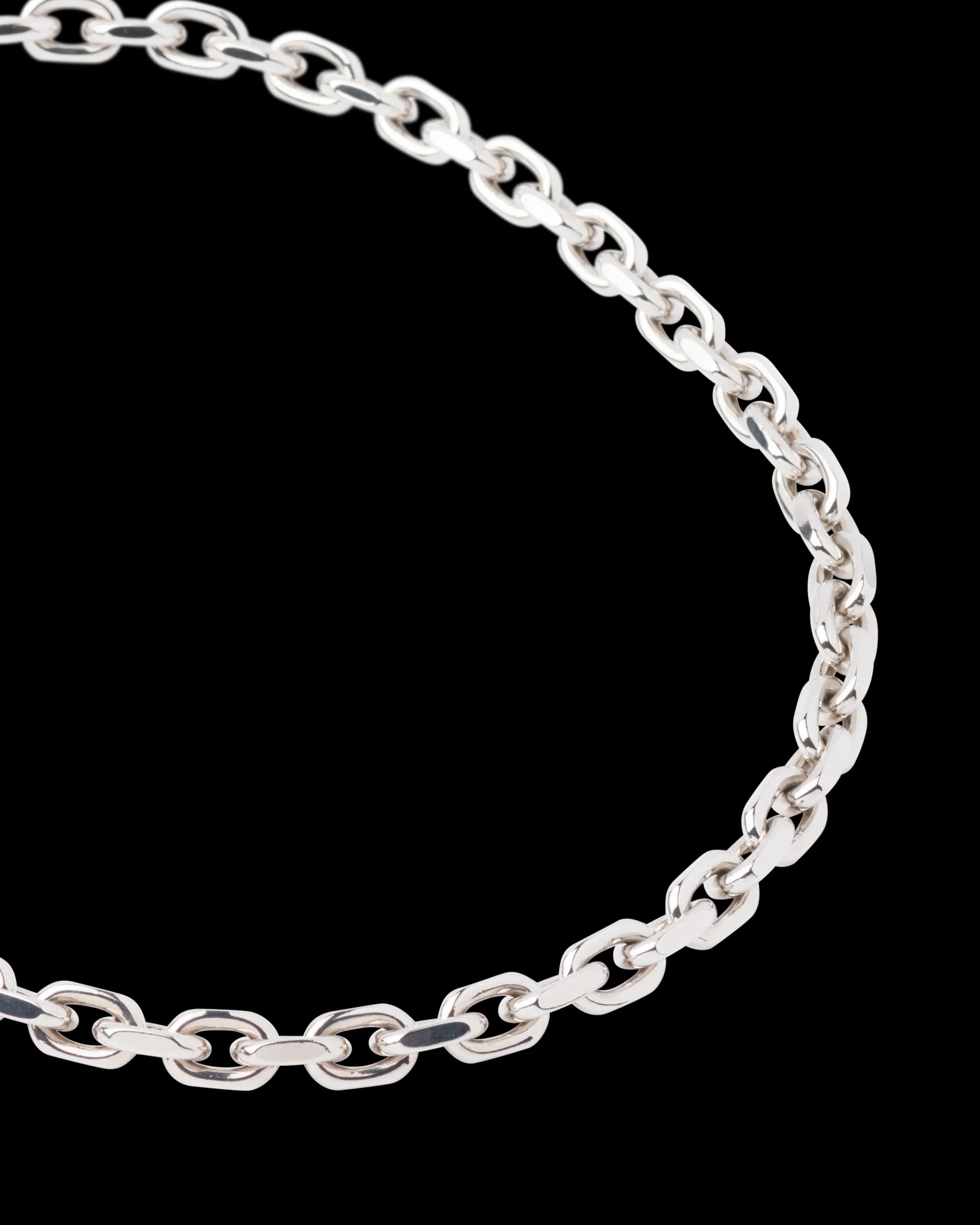 Prada Chain Jewels necklace Silver Sale