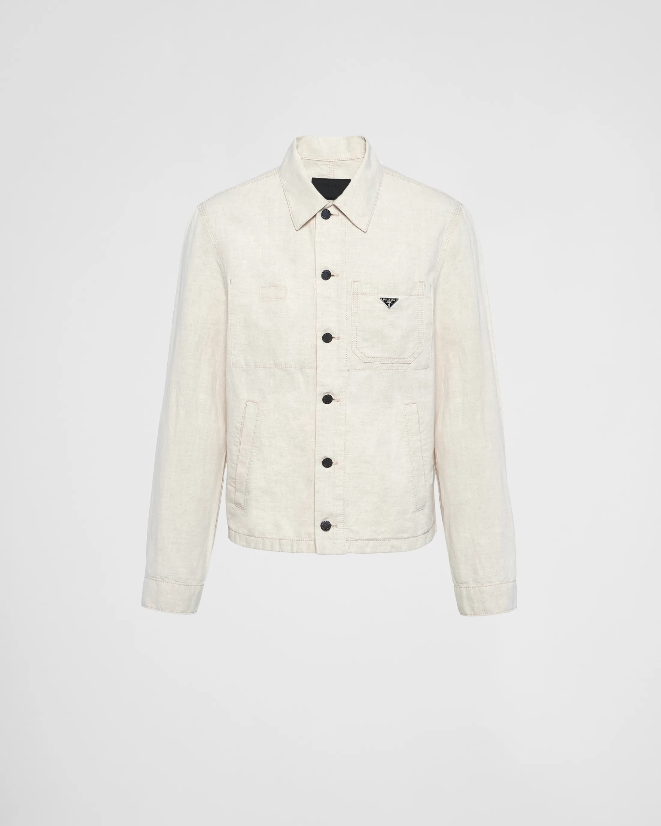 Prada Chambray blouson jacket Natural Clearance