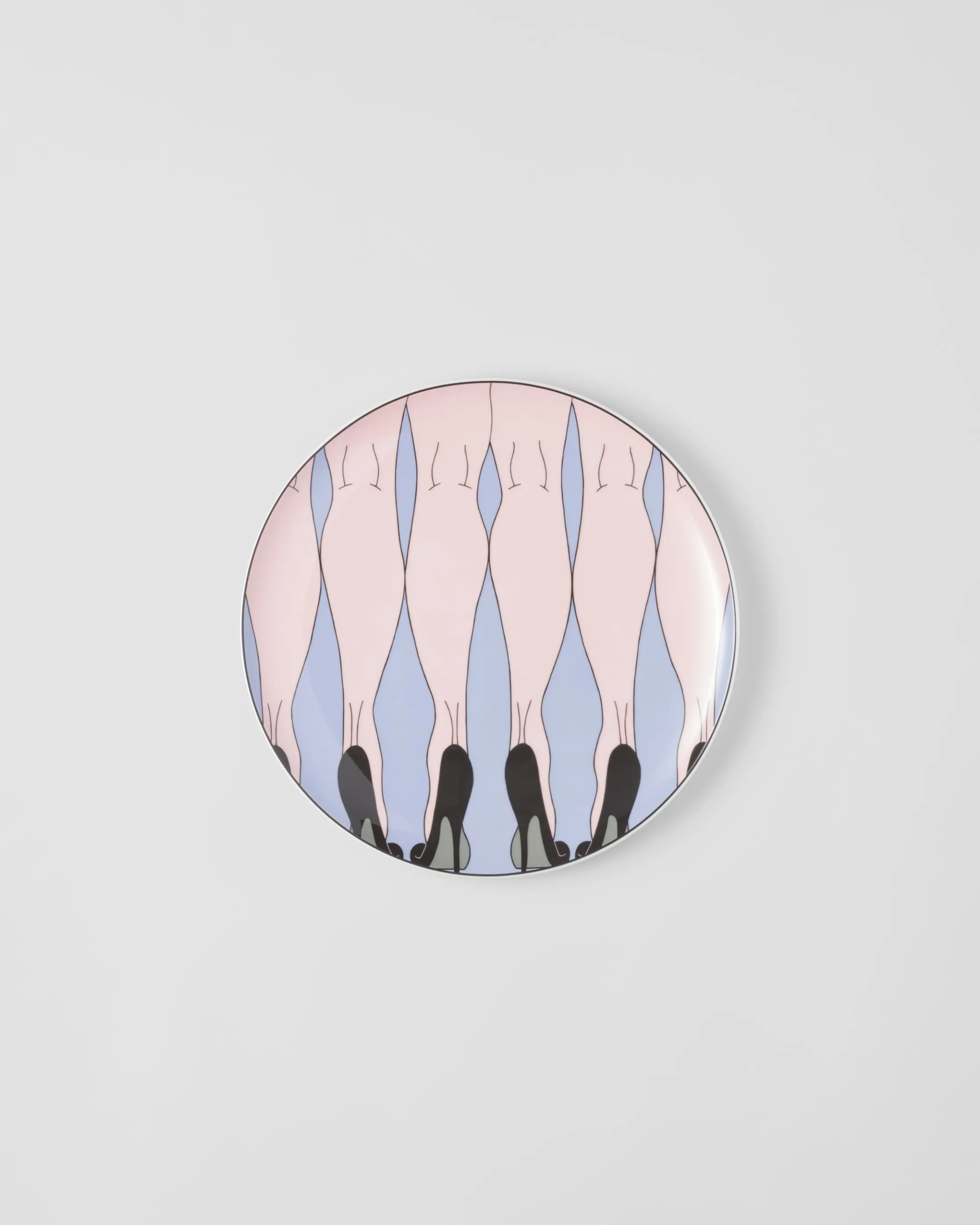 Prada Collectible porcelain plate - Bus Stop in Downtown Iceland Fashion