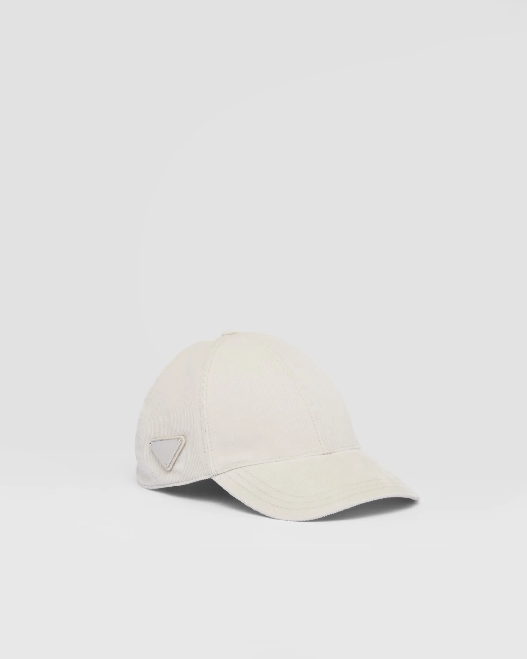 Prada Corduroy baseball cap Chalkwhite Fashion