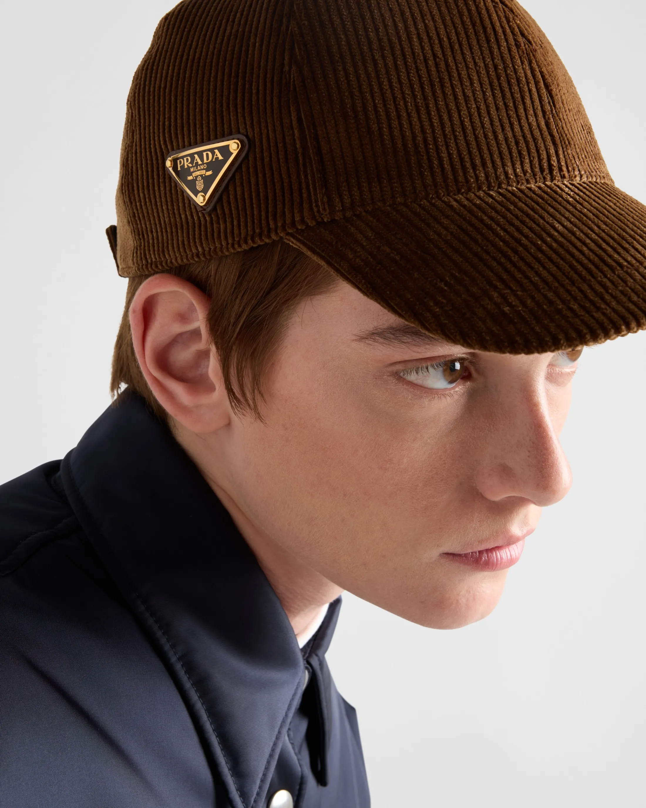 Prada Corduroy baseball cap Tobacco Outlet