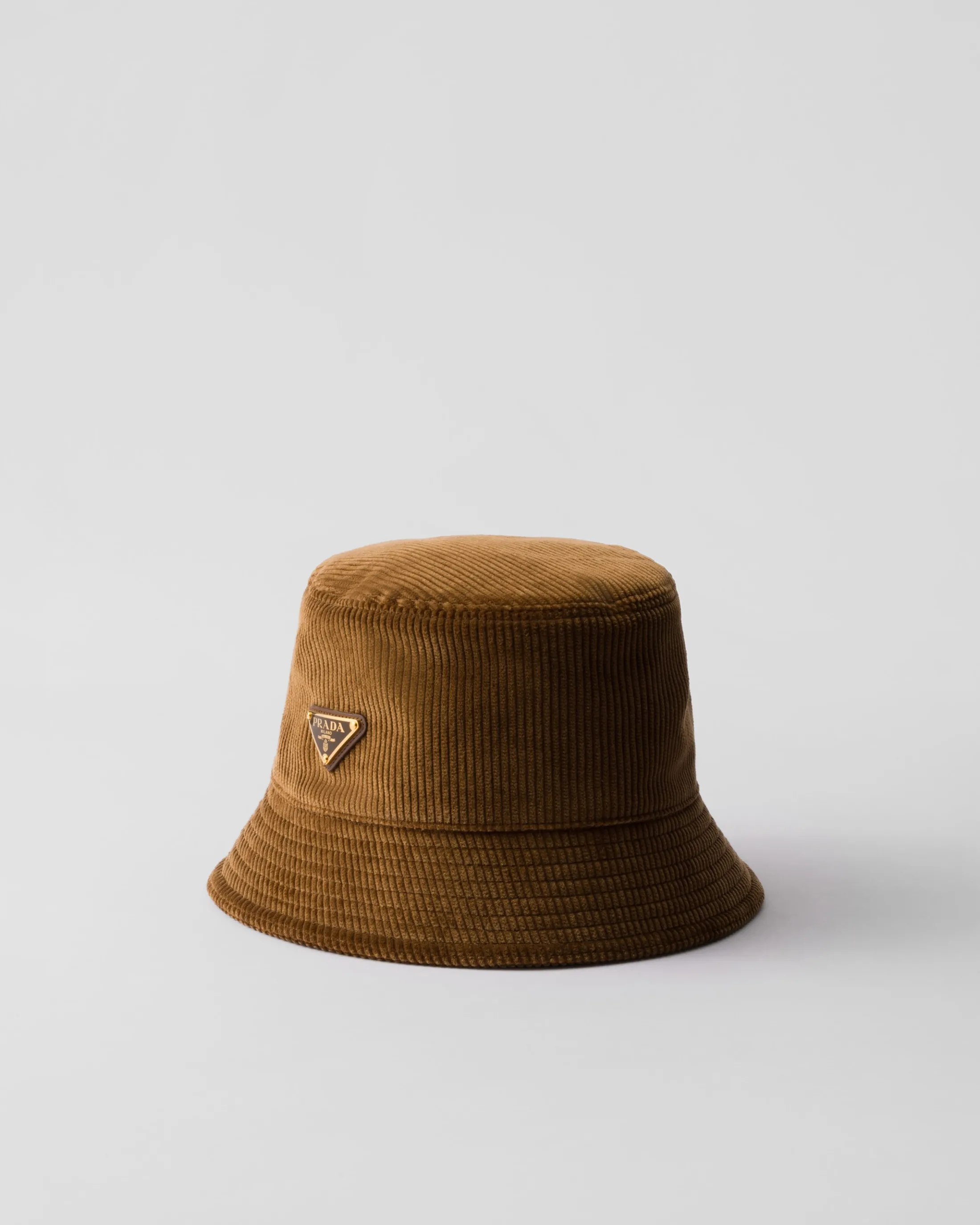 Prada Corduroy bucket hat Tobacco Hot