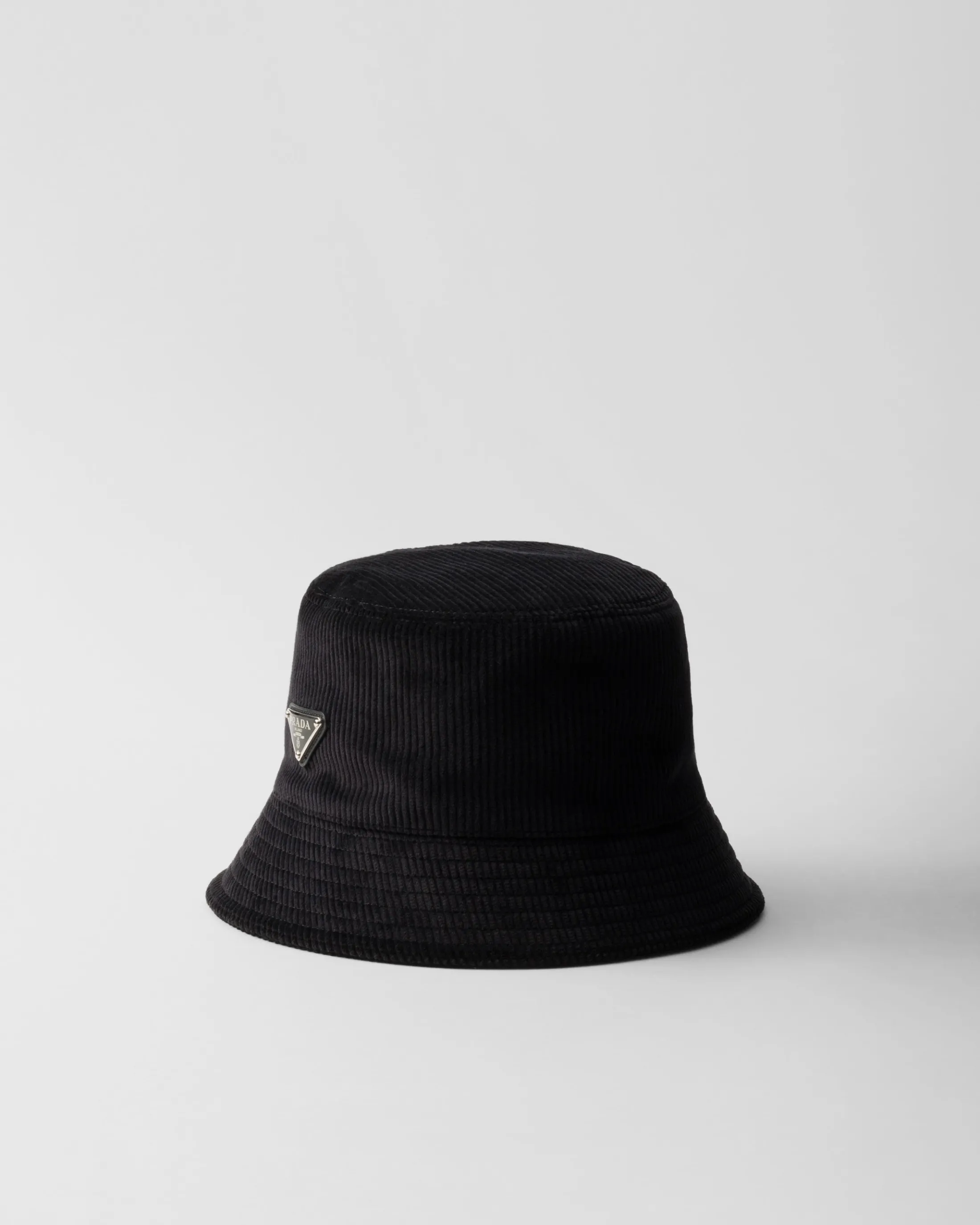 Prada Corduroy bucket hat Black Cheap