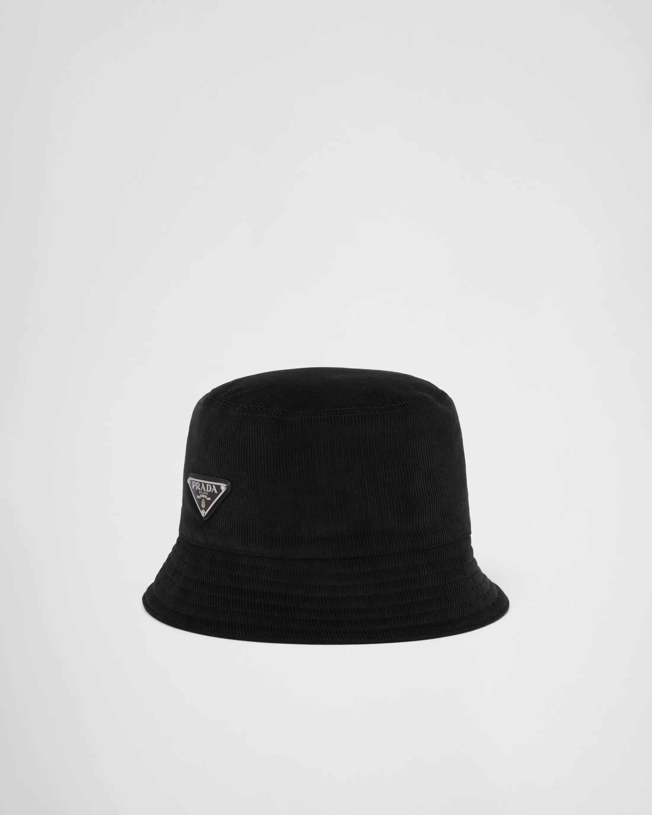 Prada Corduroy bucket hat Black Cheap