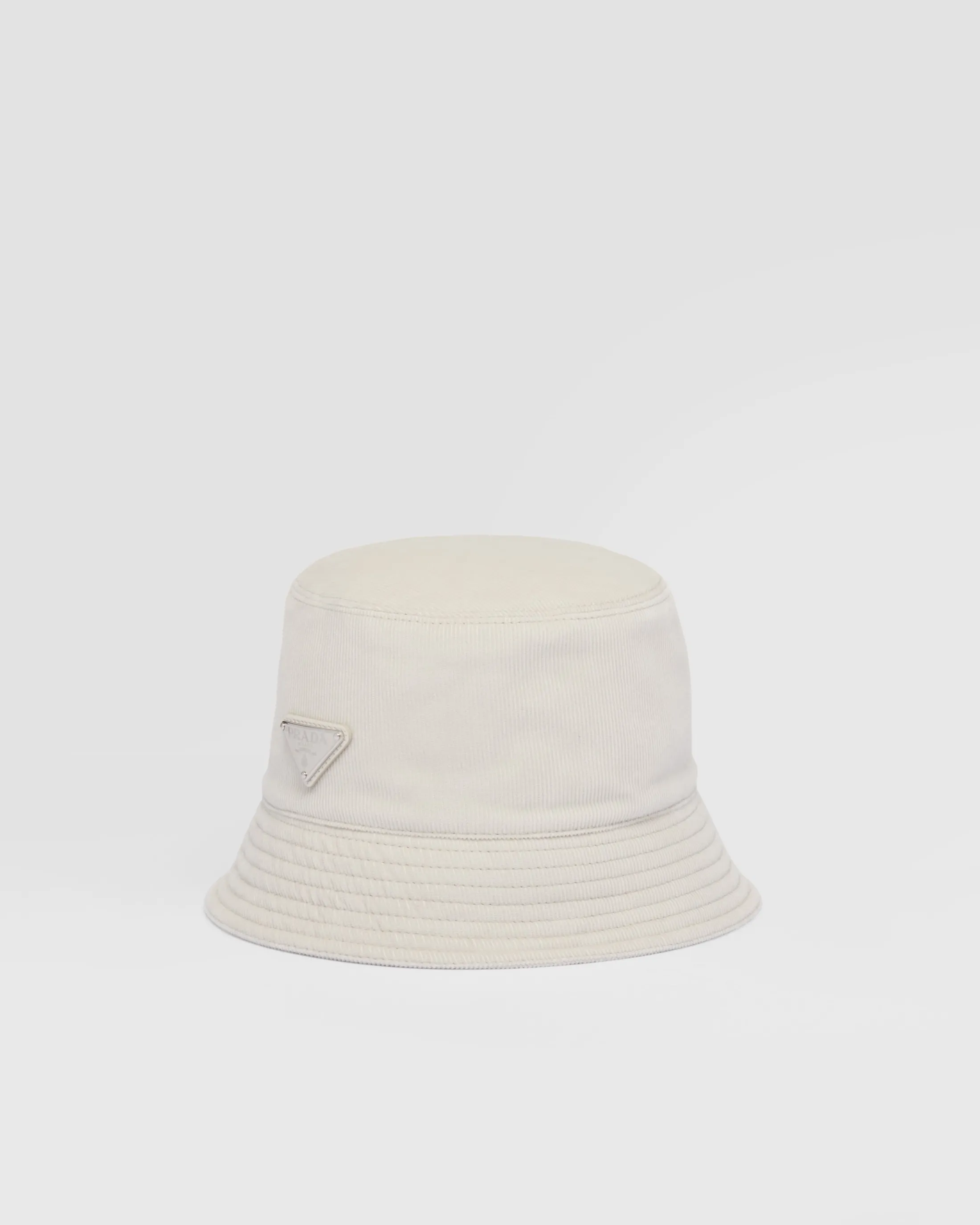 Prada Corduroy bucket hat Chalkwhite Best