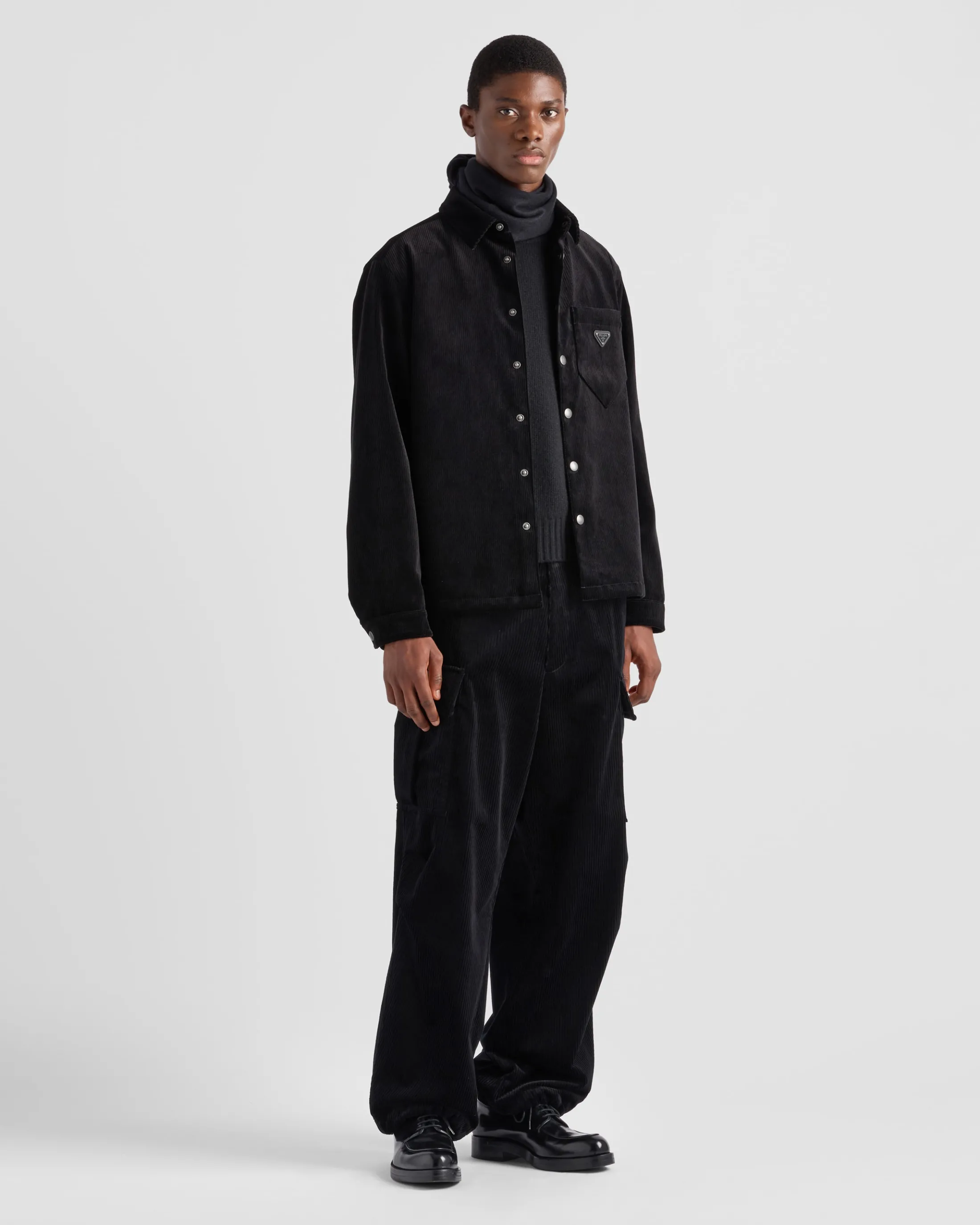 Prada Corduroy shirt Black Outlet