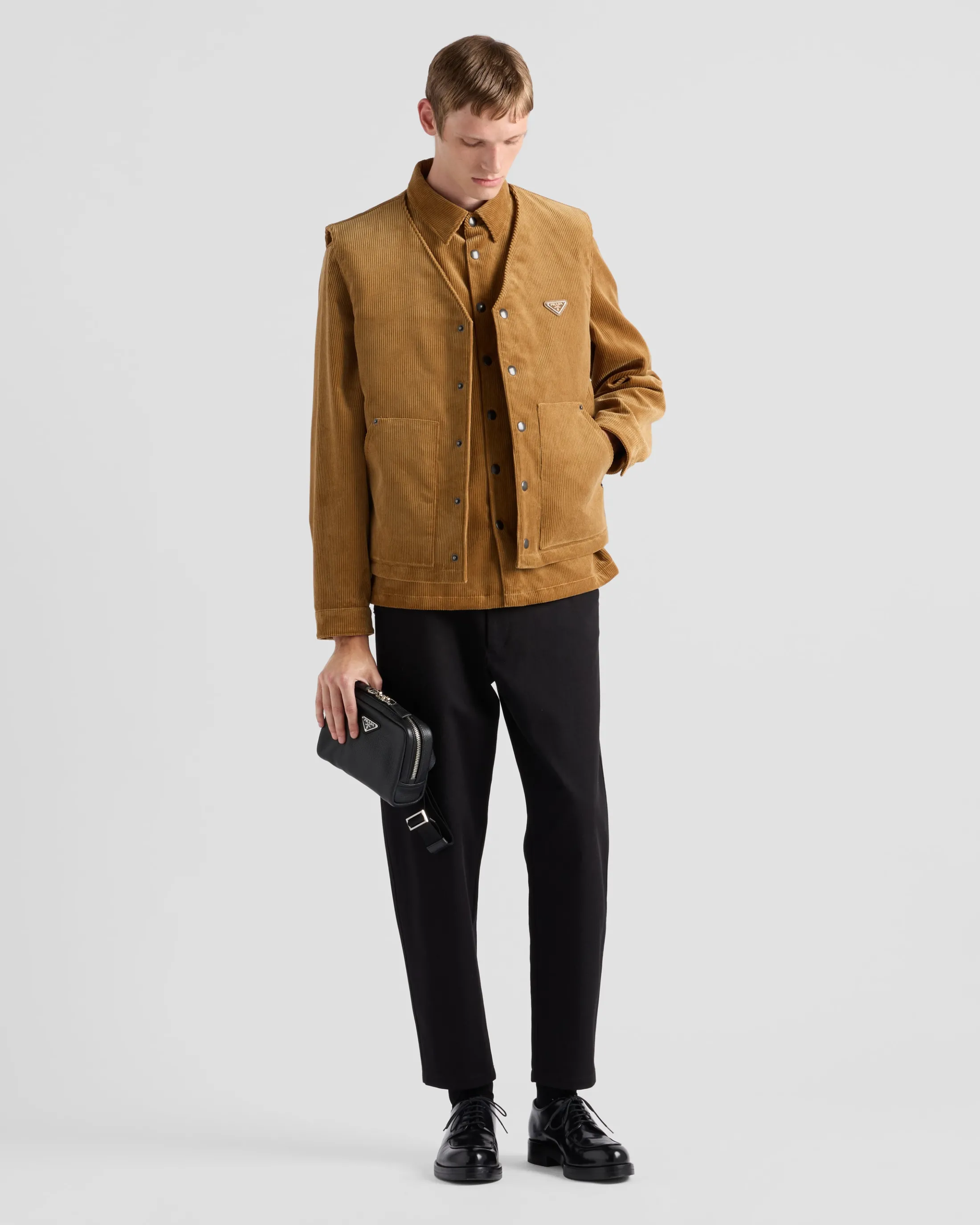 Prada Corduroy shirt Barley Best Sale