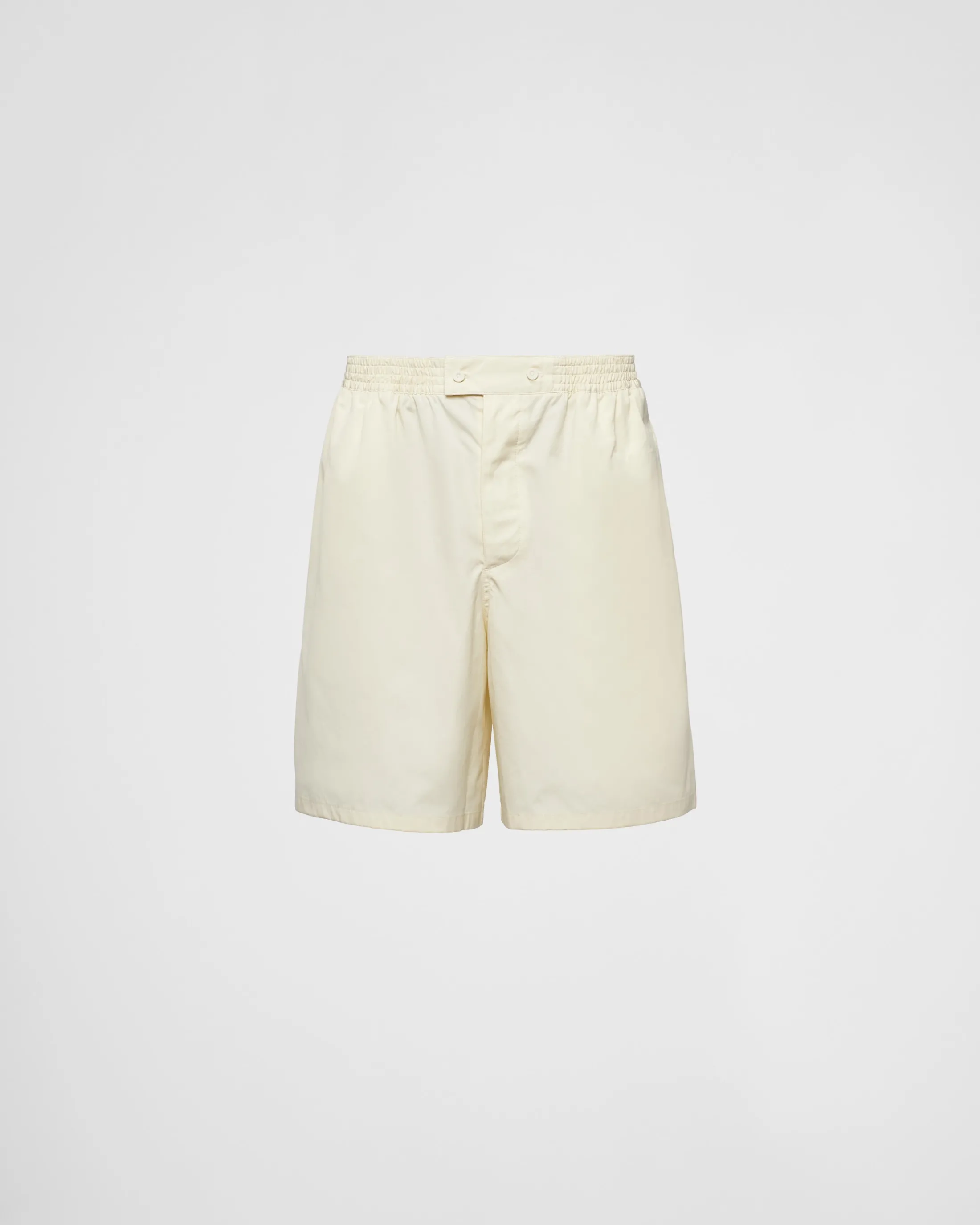 Prada Cotton Bermudas Vanilla Cheap