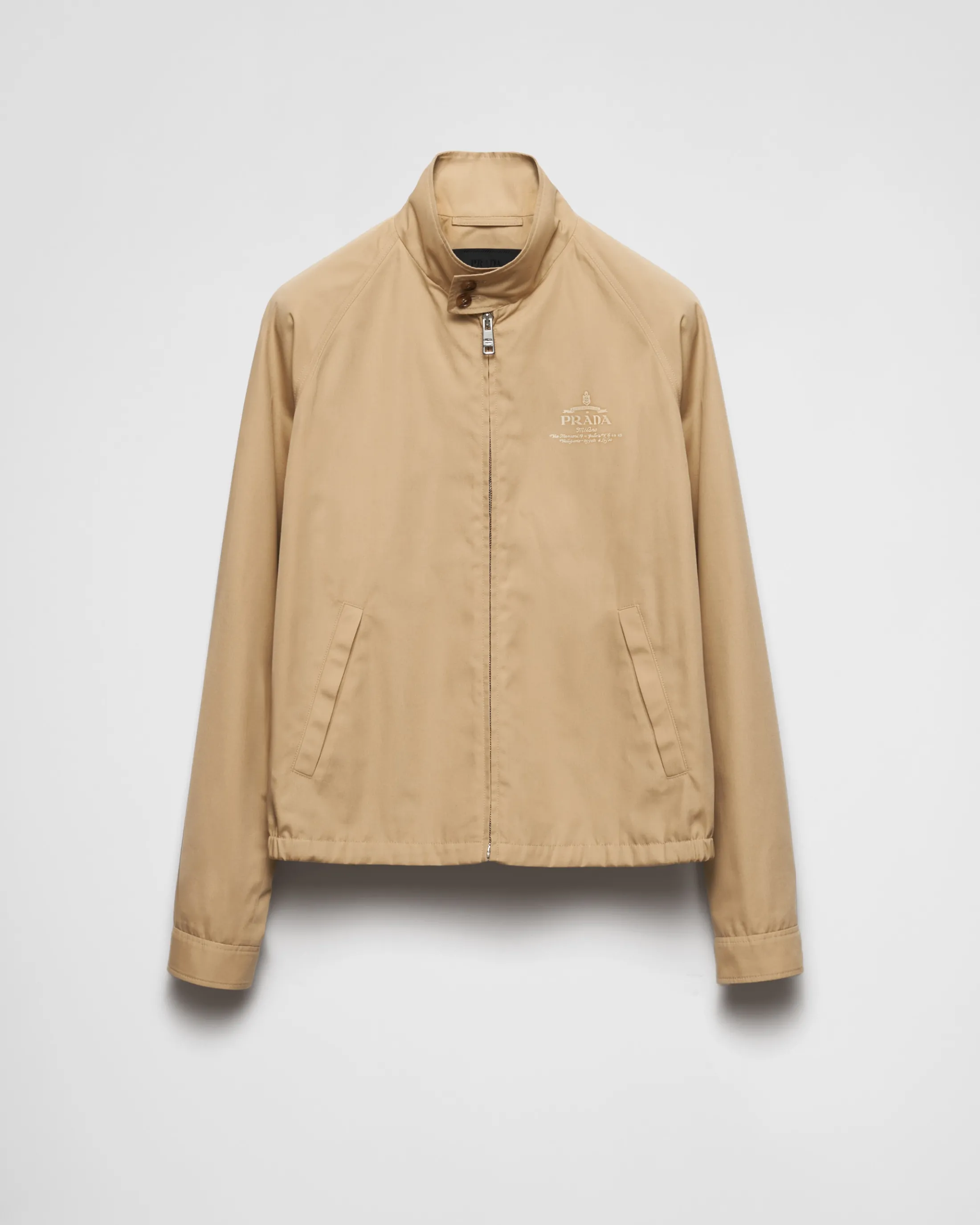 Prada Cotton blend jacket Desertbeige Store