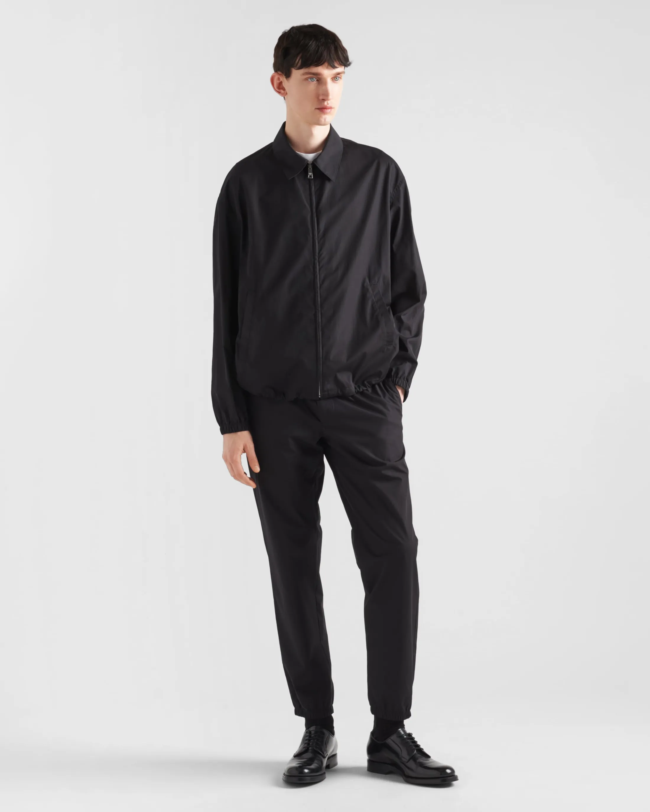 Prada Cotton blouson jacket Black Store